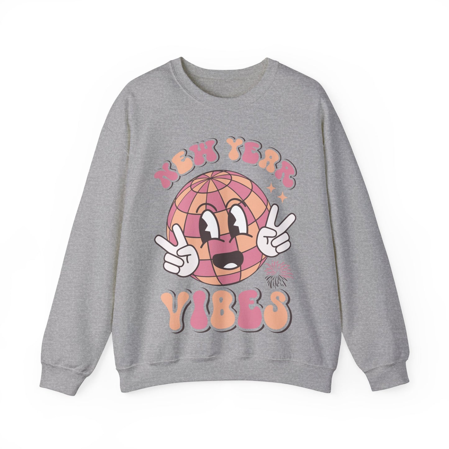 Happy New Year Sweatshirt, Retro New Year Shirt, 2025 Sweatshirt, New Year's Eve Shirt, Holiday Apparel, Trendy New Year 2025 Crewneck, New Year Vibes