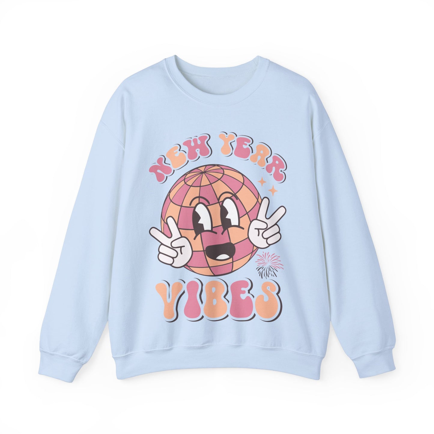 Happy New Year Sweatshirt, Retro New Year Shirt, 2025 Sweatshirt, New Year's Eve Shirt, Holiday Apparel, Trendy New Year 2025 Crewneck, New Year Vibes