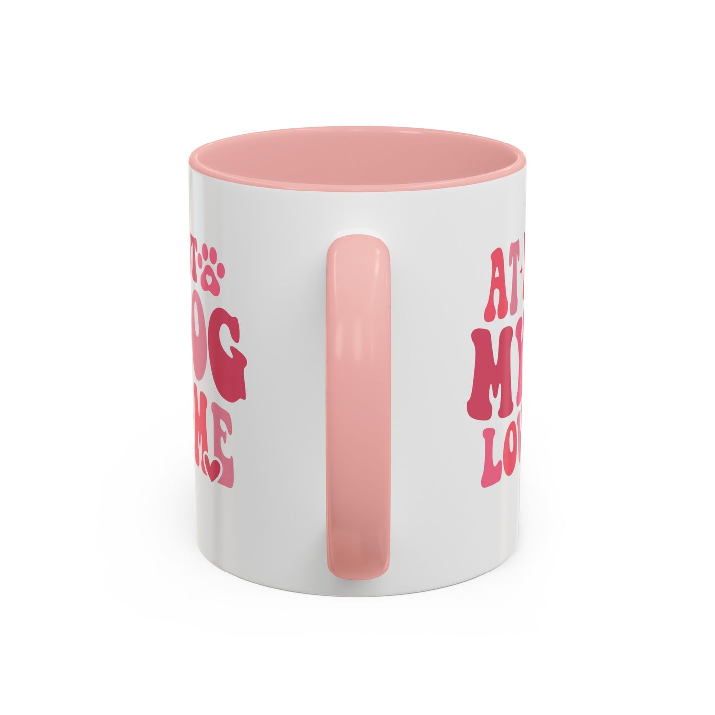 At Least My Dog Loves Me Valentine Accent Coffee Mug, 11oz