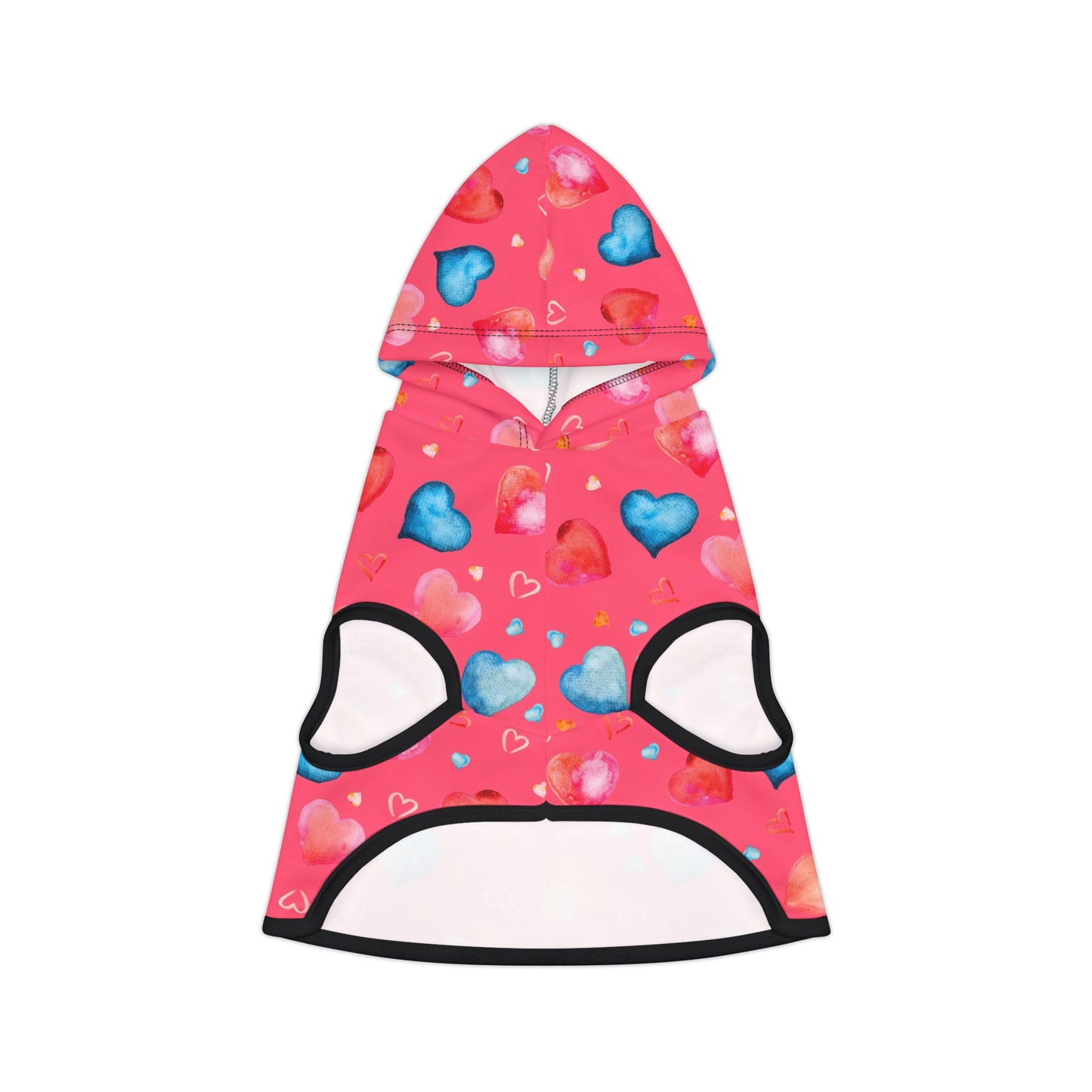 Love Hearts Dog Hoodie