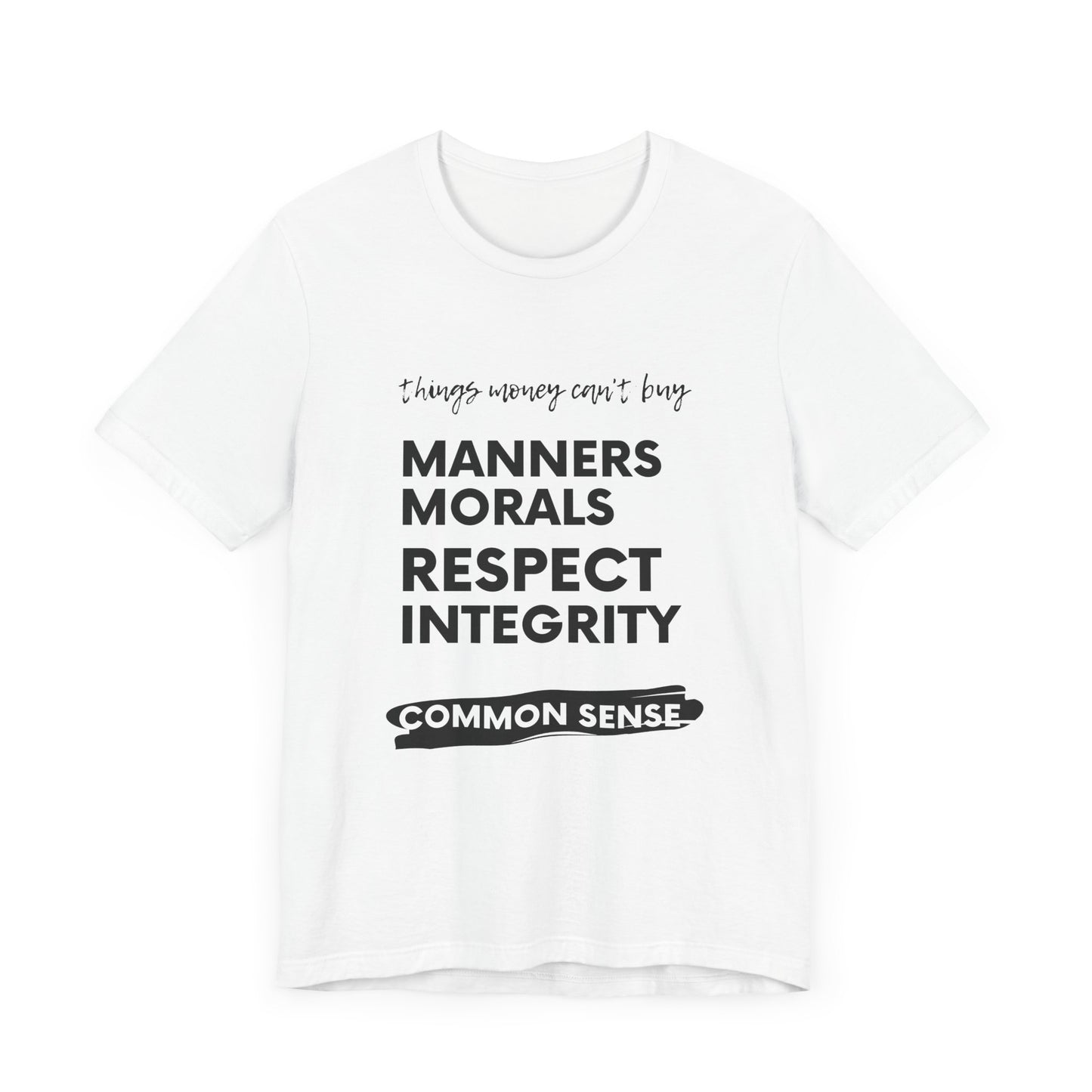 Can't Buy Common Sense - Unisex Jersey Short Sleeve Tee