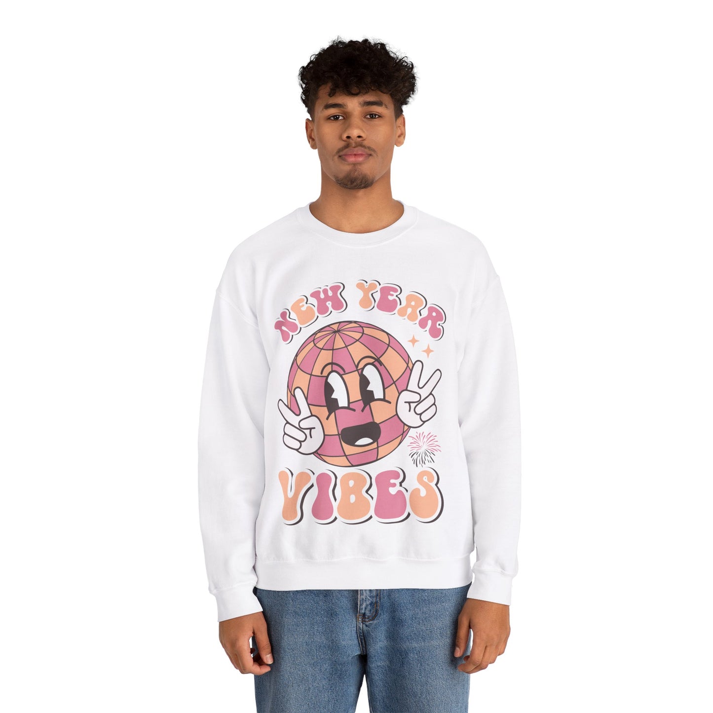 Happy New Year Sweatshirt, Retro New Year Shirt, 2025 Sweatshirt, New Year's Eve Shirt, Holiday Apparel, Trendy New Year 2025 Crewneck, New Year Vibes