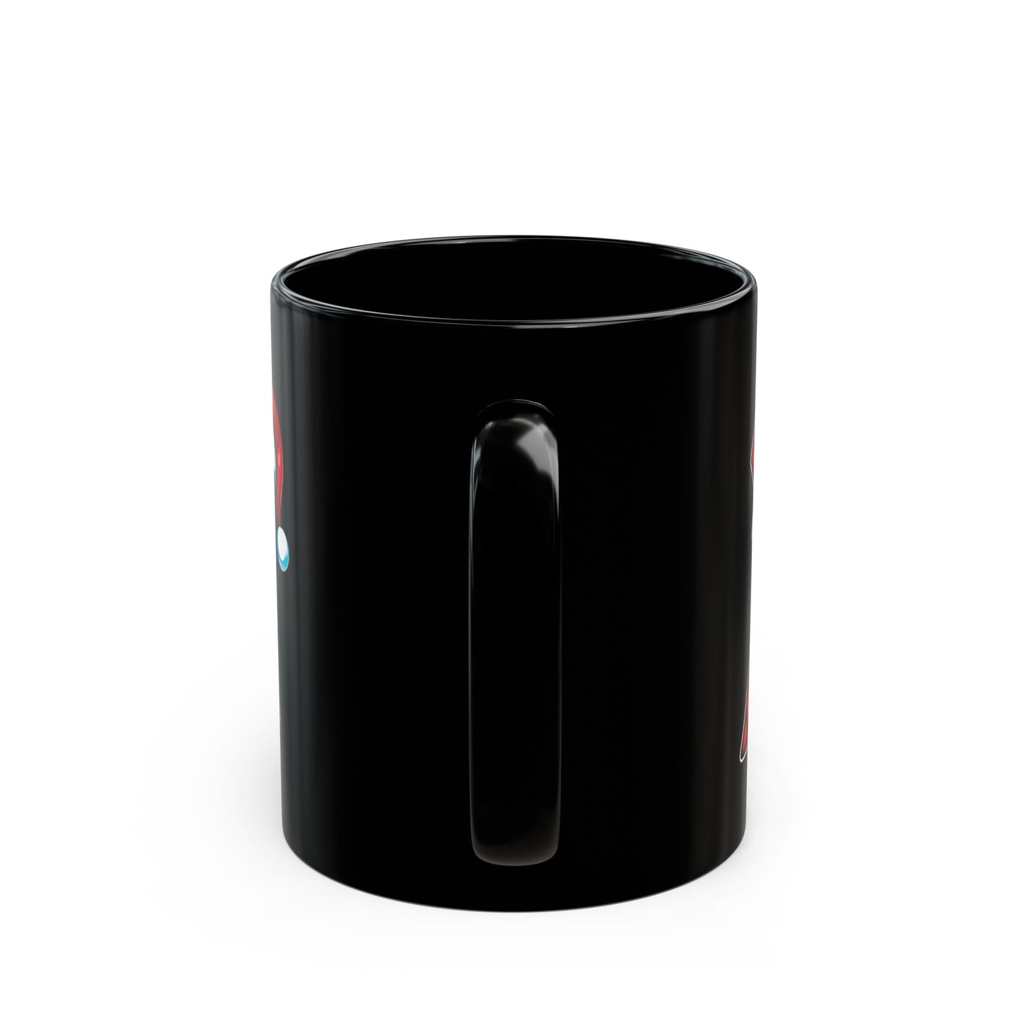 X Santa Initial 11oz Black Mug