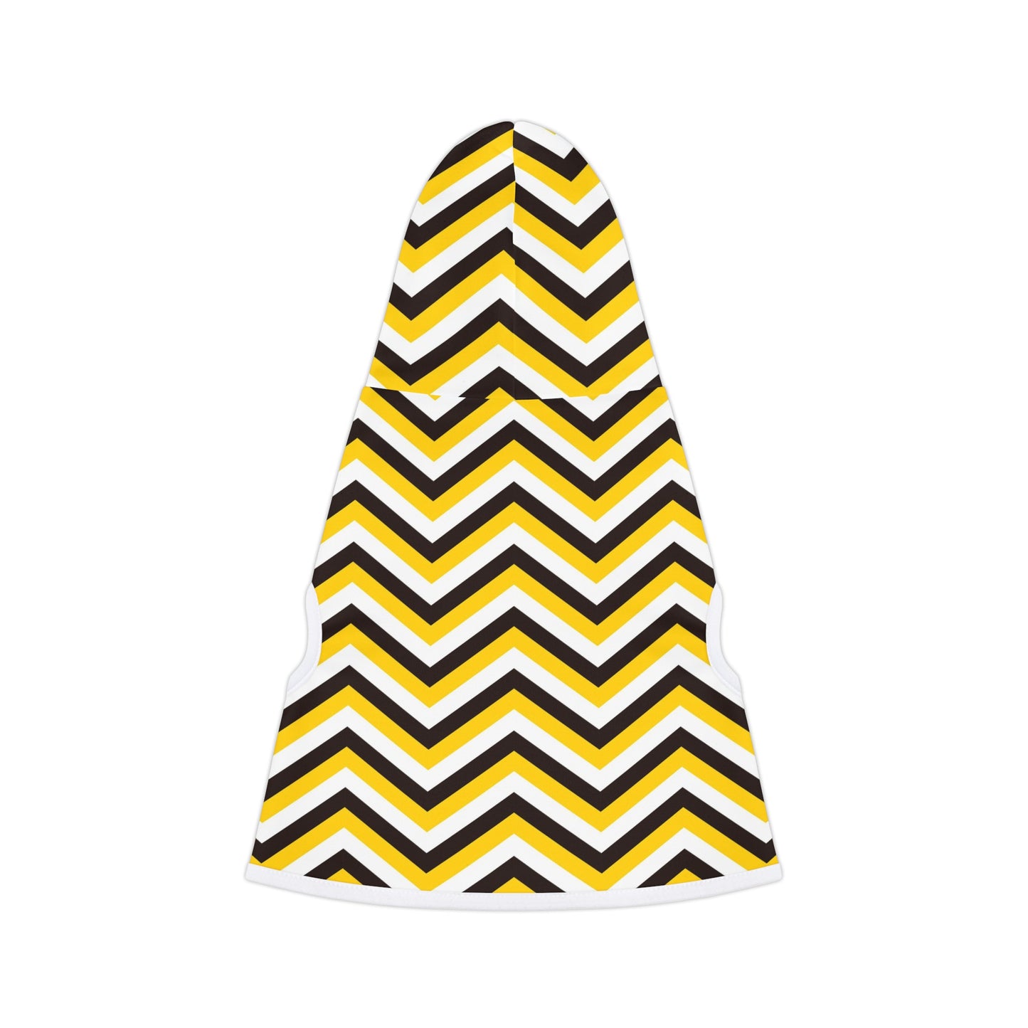 Black & Yellow Abstract Pattern Dog Hoodie