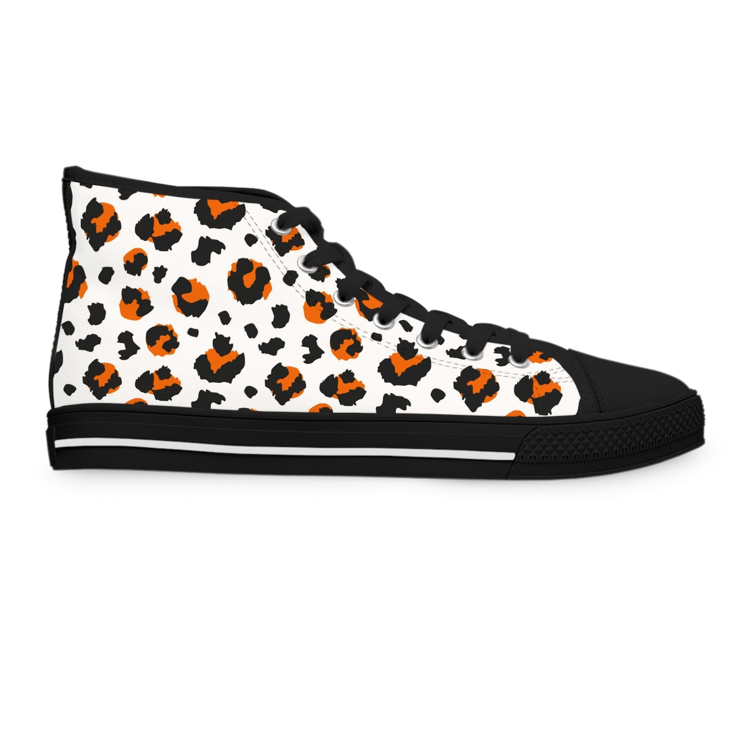 Leopard Print Sneakers, High Top Leopard Sneakers, Leopard Print Shoes, Sneakers, Women's High-Top Sneakers