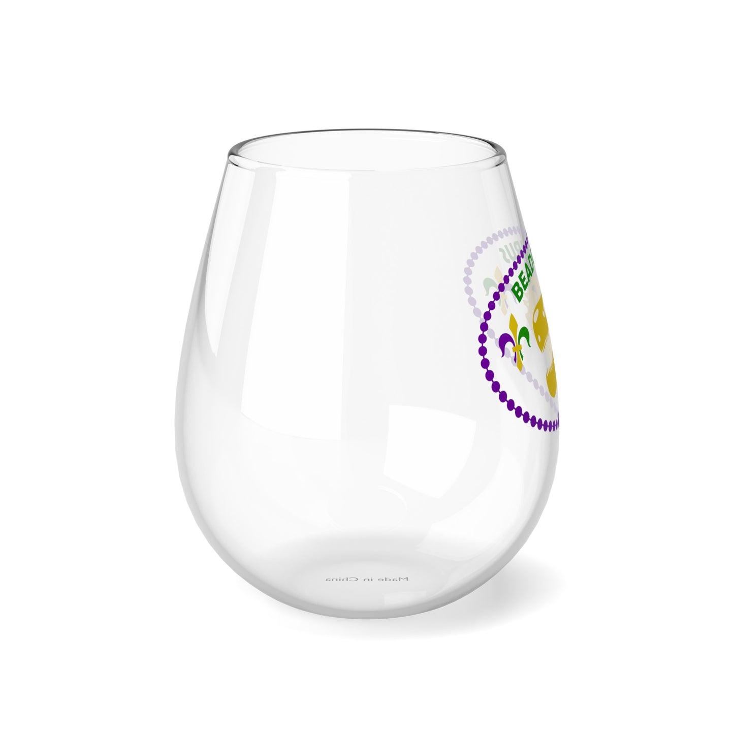 Beadosaurus Stemless Wine Glass, 11.75oz