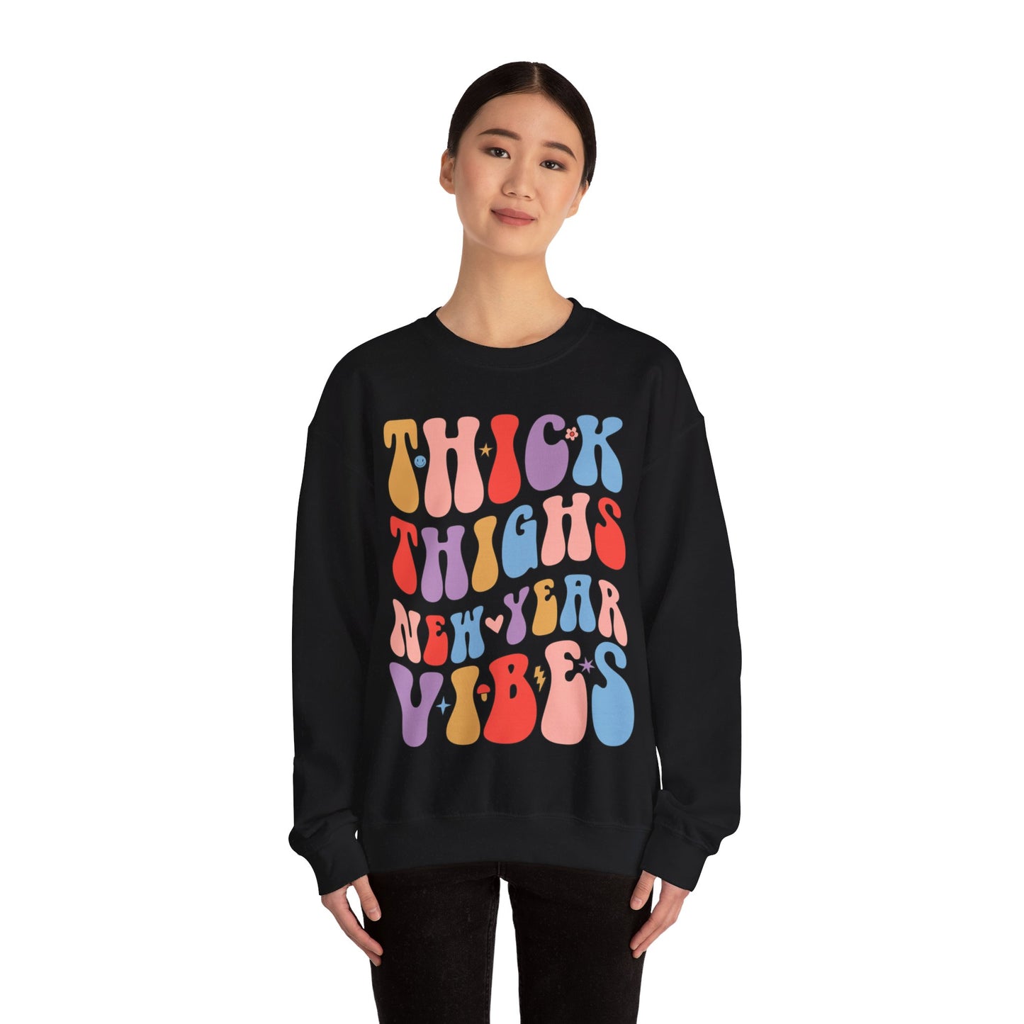 New Year Shirt, 2025 Happy New Year Sweatshirt, Happy New Year Shirt, New Years Shirt, 2025 , Thick Thighs New Year Vibes