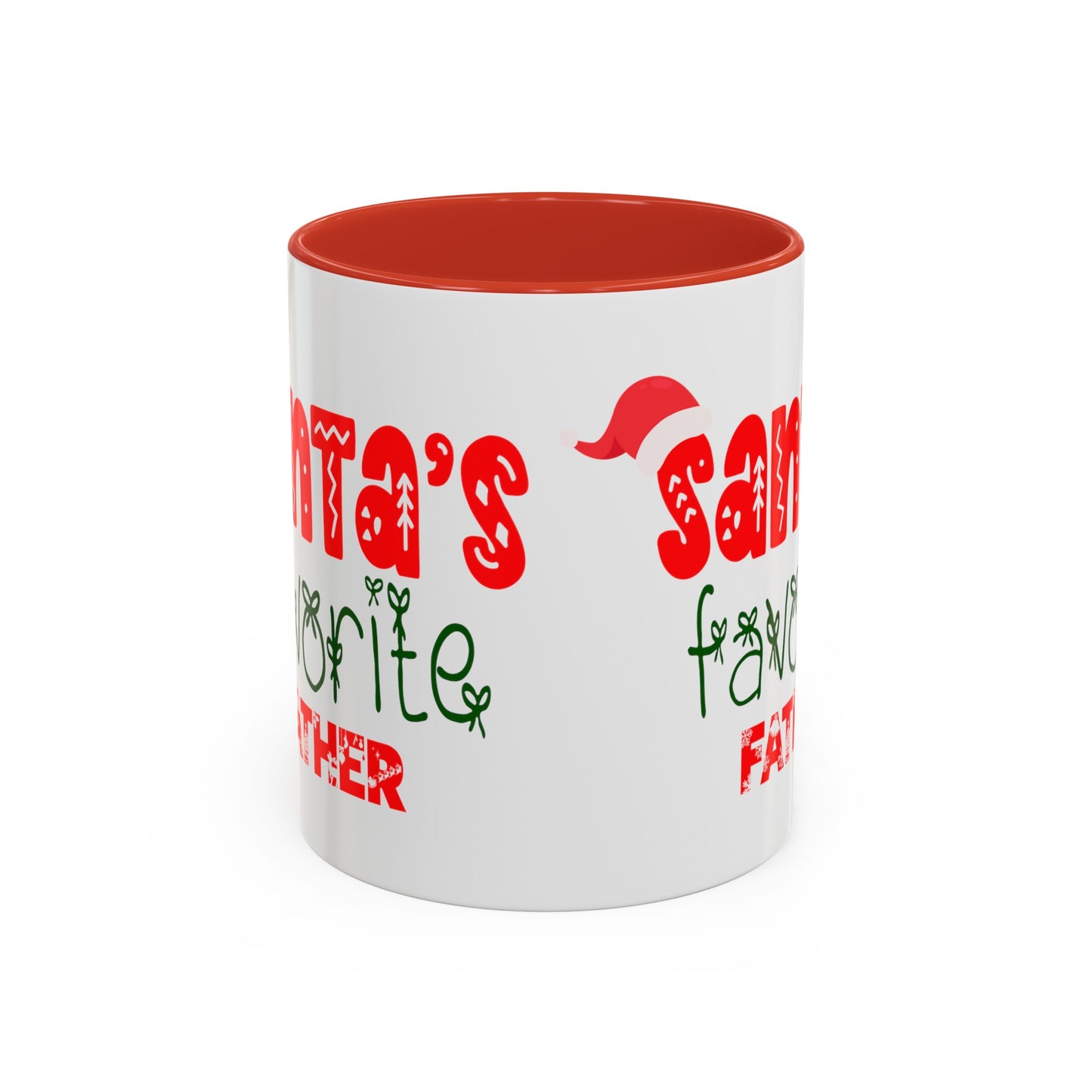Santa's Favorite Father Accent Coffee Mug, 11oz