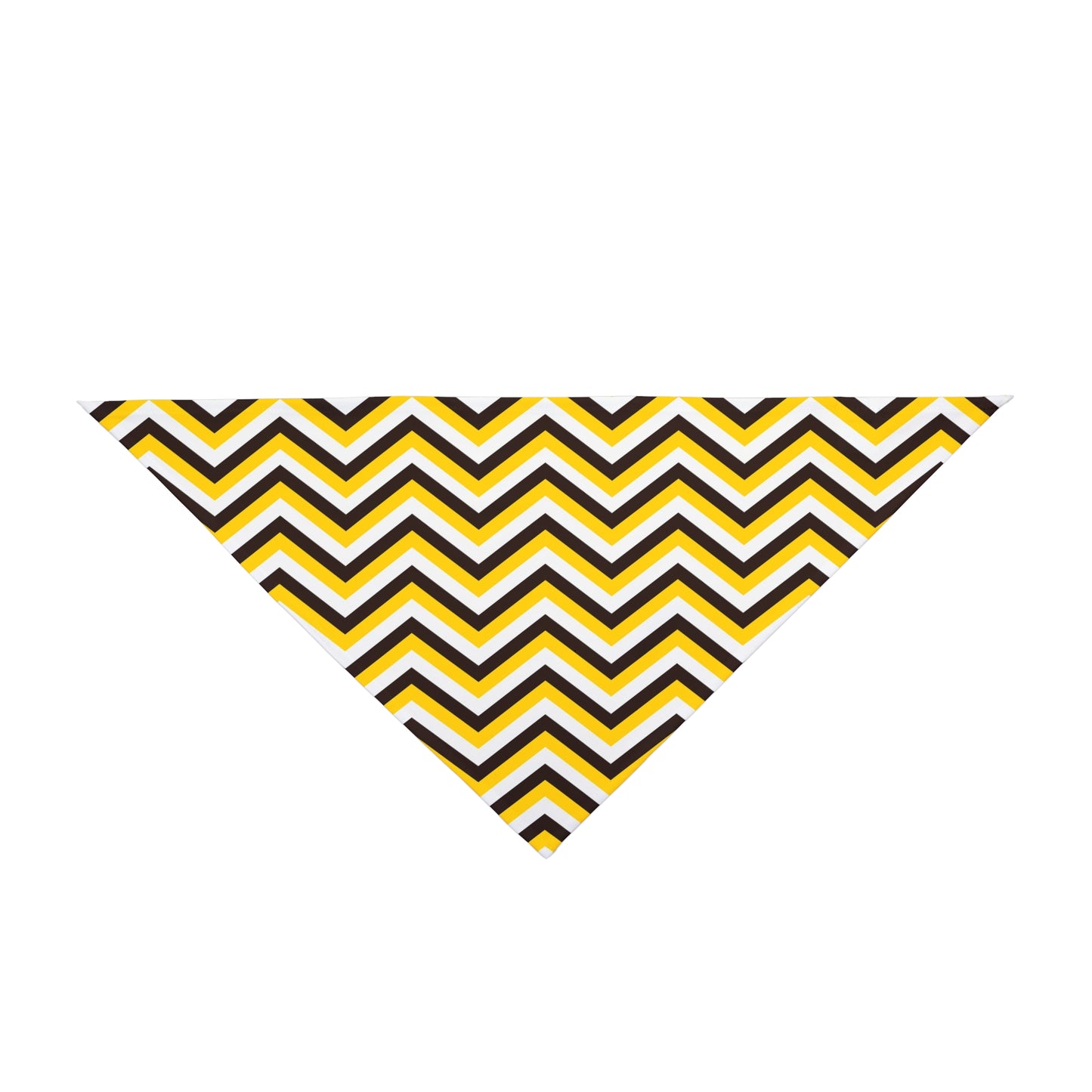 Black & Yellow Abstract Stripes Dog Bandana