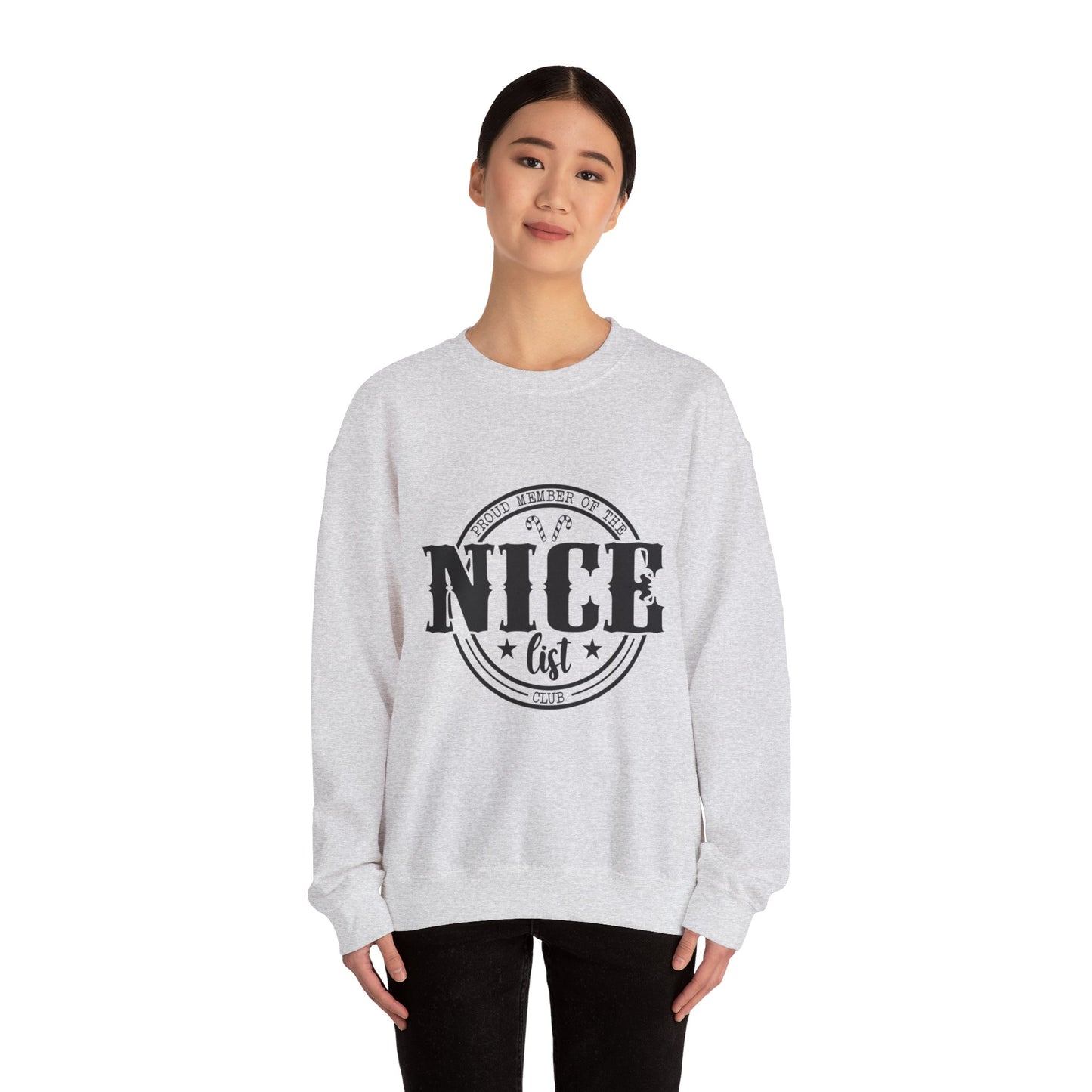 Proud member of The Nice List Unisex Heavy Blend™ Crewneck Sweatshirt