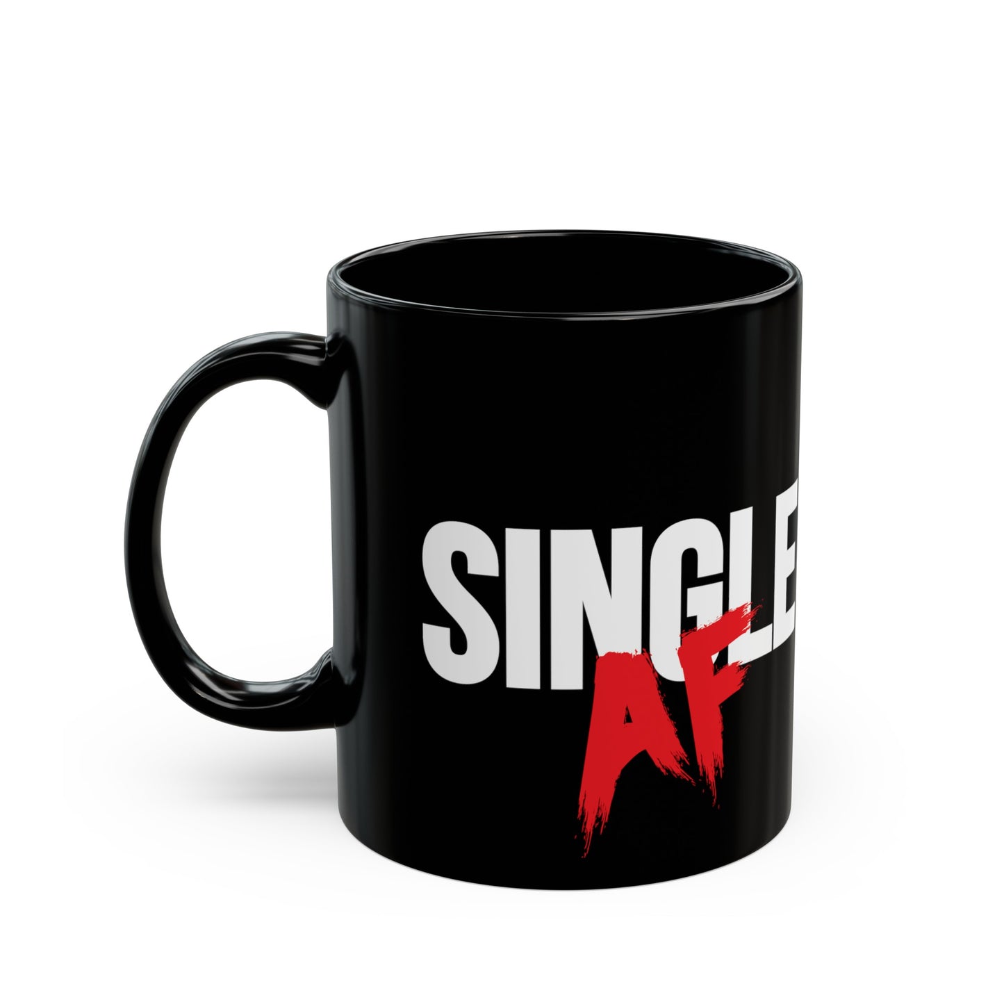 Single AF 11oz Black Mug