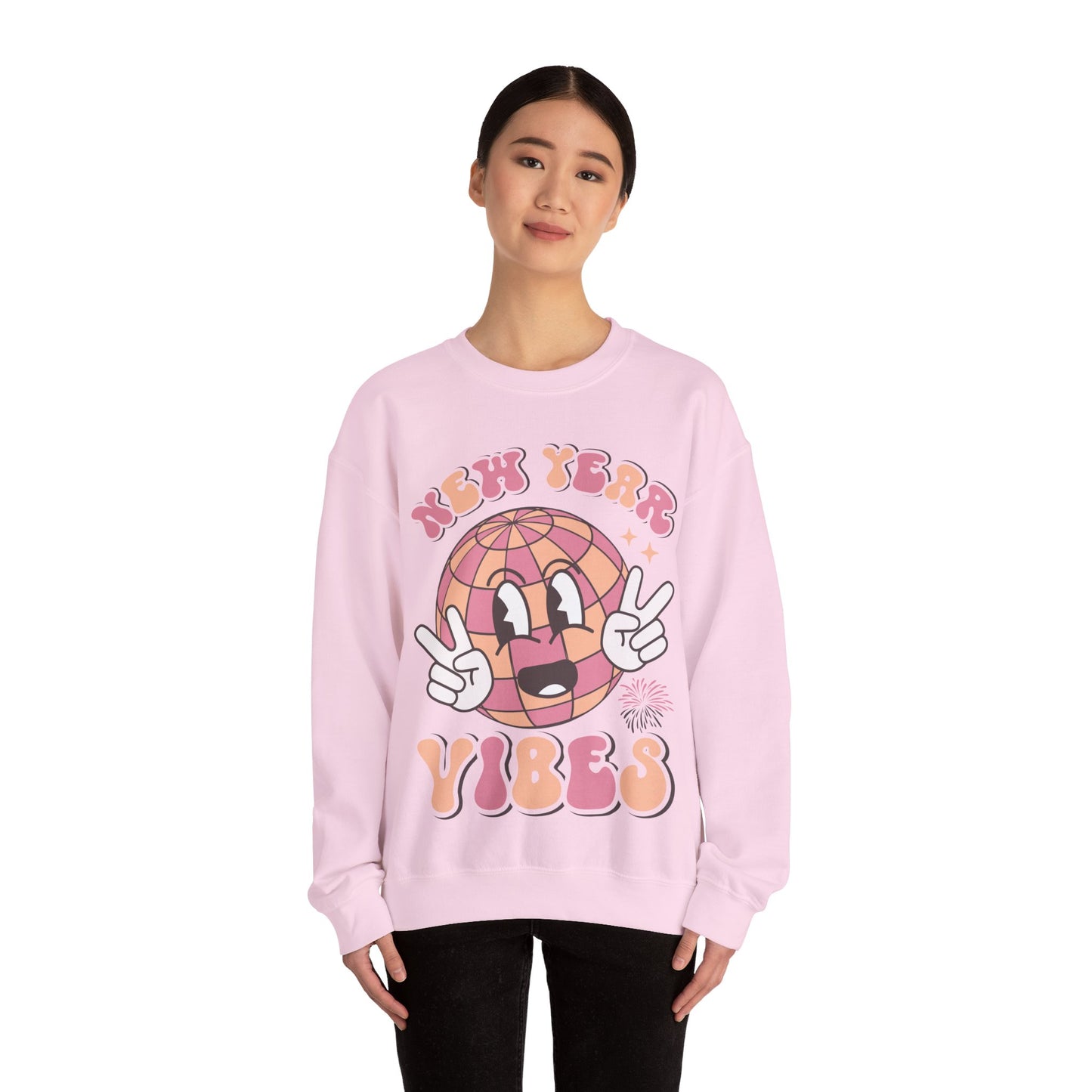 Happy New Year Sweatshirt, Retro New Year Shirt, 2025 Sweatshirt, New Year's Eve Shirt, Holiday Apparel, Trendy New Year 2025 Crewneck, New Year Vibes