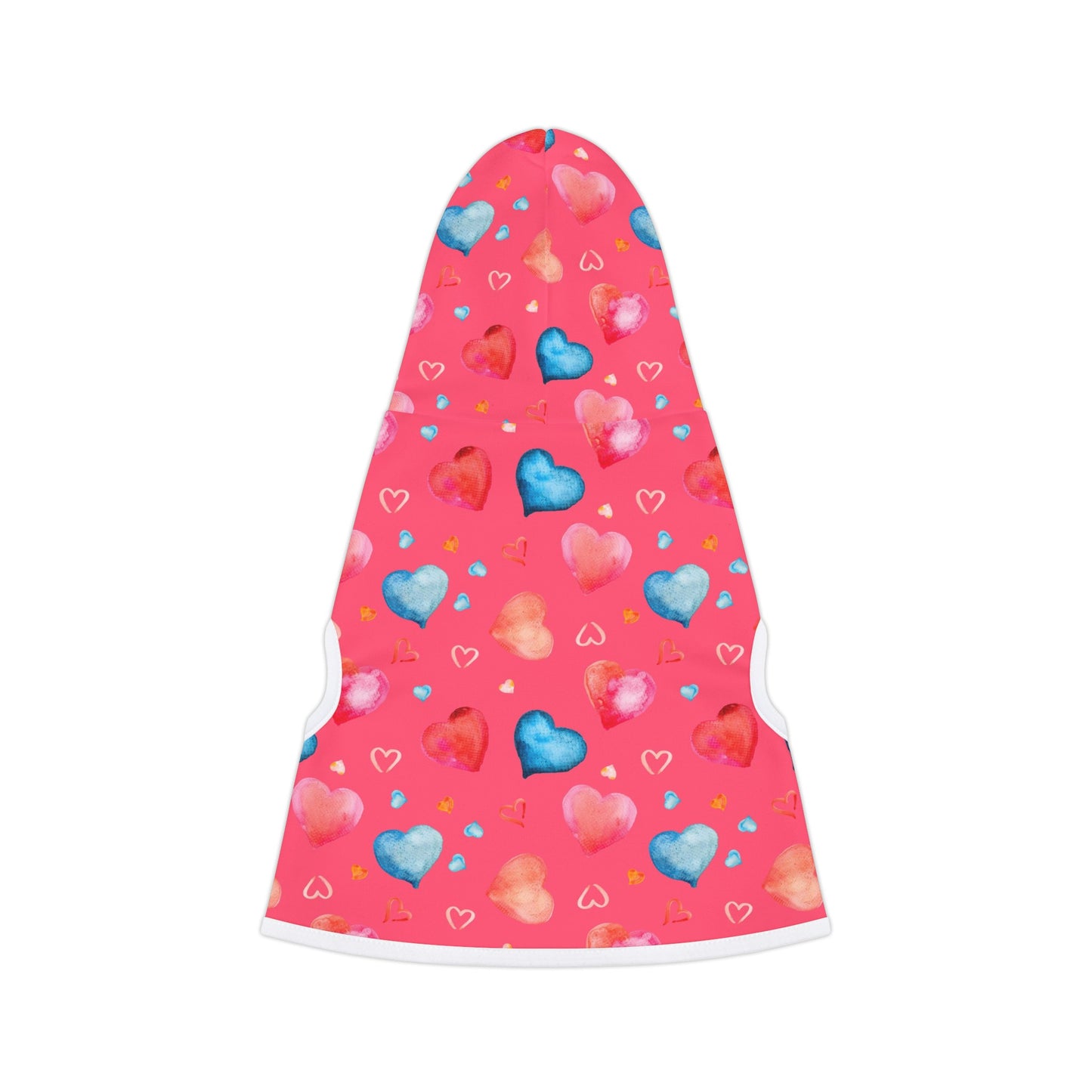 Love Hearts Dog Hoodie