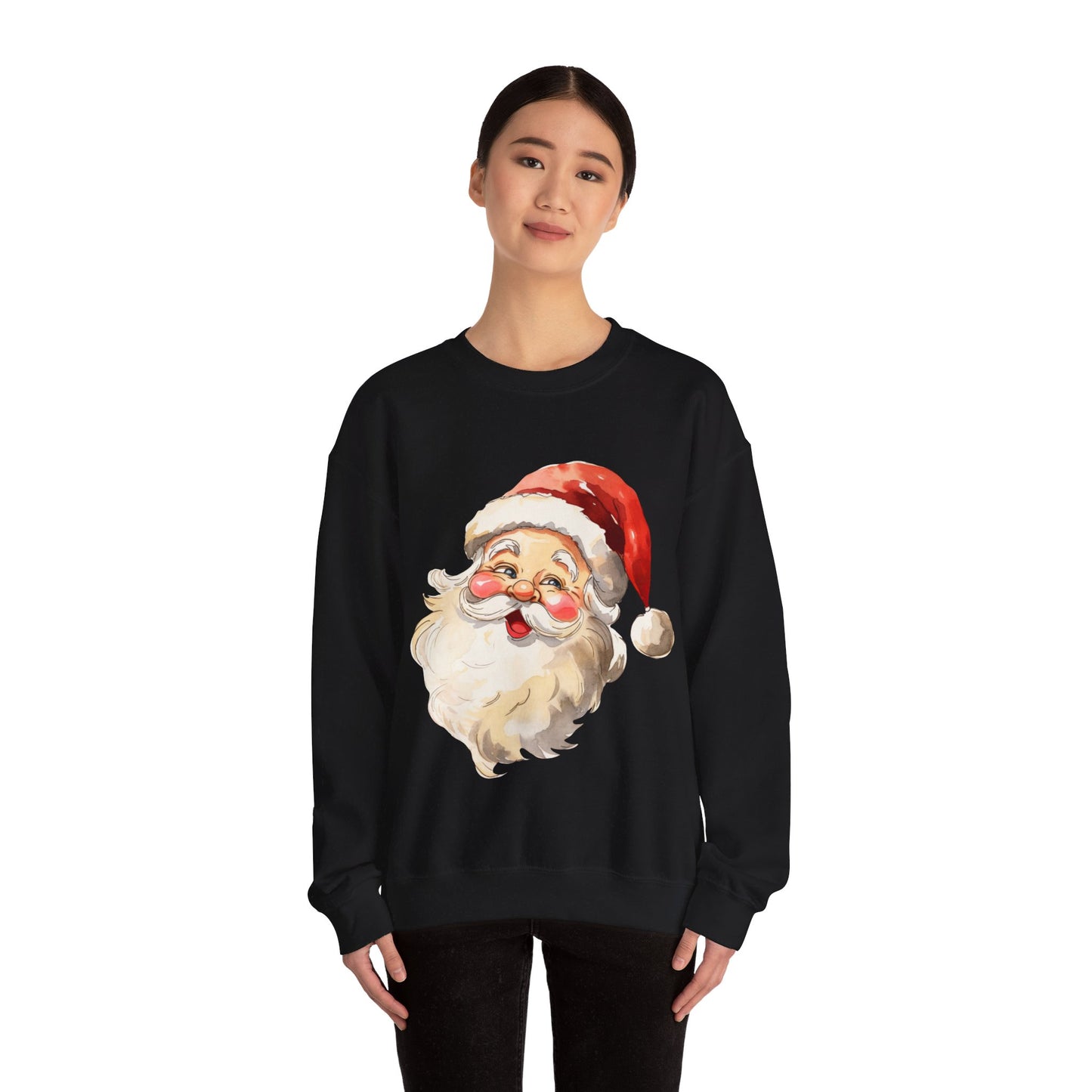 Retro Santa Sweatshirt, Vintage Santa Sweatshirt, Retro Christmas Santa, Holiday Clothing Unisex, Unisex Christmas Sweatshirt