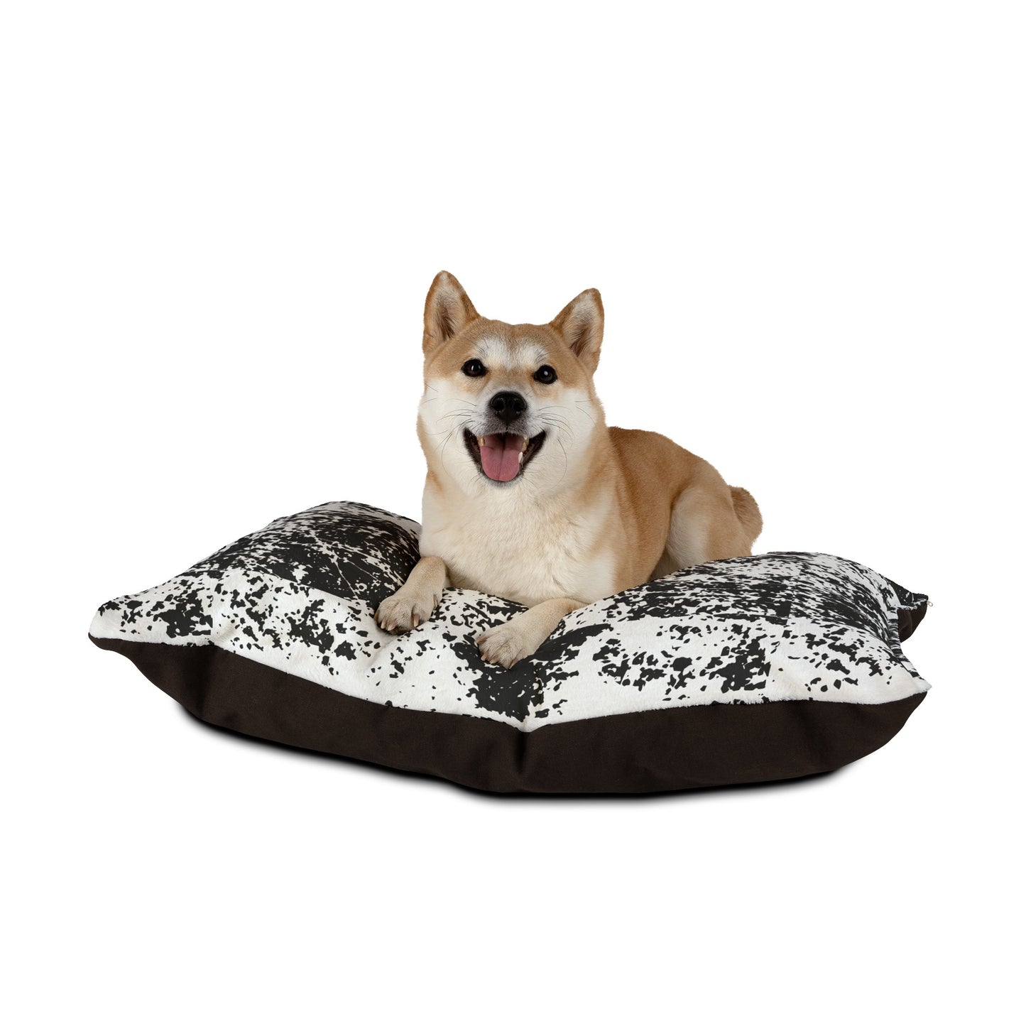 Distressed Black & White Dog Bed