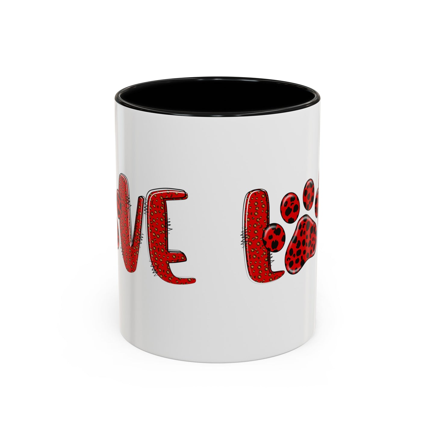 Love Valentines Day Accent Coffee Mug, 11oz
