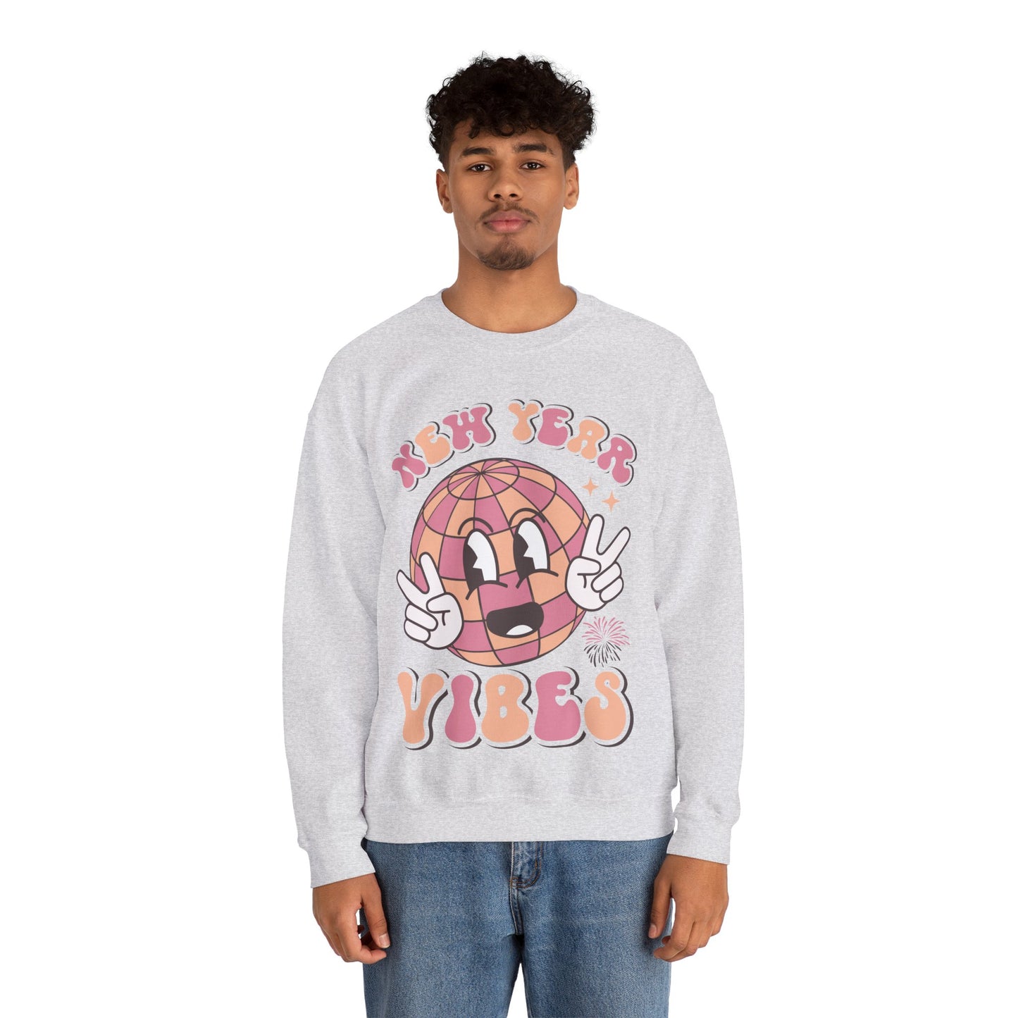 Happy New Year Sweatshirt, Retro New Year Shirt, 2025 Sweatshirt, New Year's Eve Shirt, Holiday Apparel, Trendy New Year 2025 Crewneck, New Year Vibes