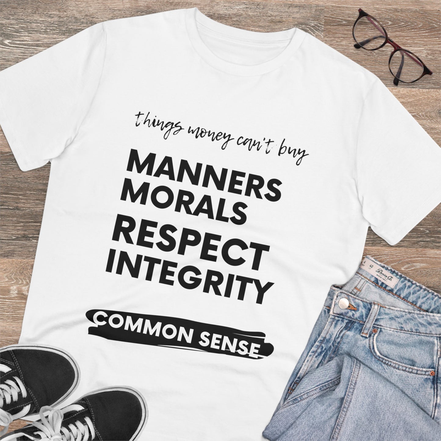 Can't Buy Common Sense - Organic Creator T-shirt - Unisex