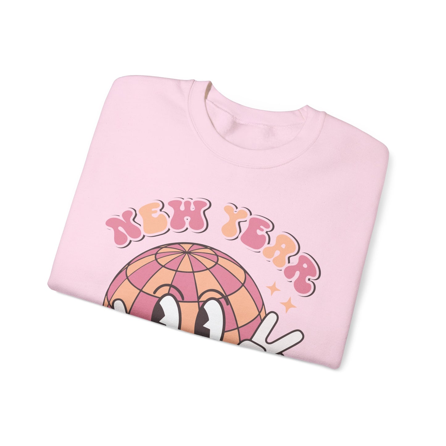 Happy New Year Sweatshirt, Retro New Year Shirt, 2025 Sweatshirt, New Year's Eve Shirt, Holiday Apparel, Trendy New Year 2025 Crewneck, New Year Vibes