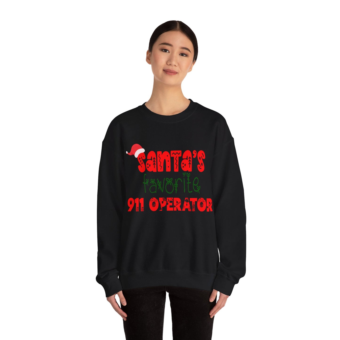 Christmas 911 Operator Shirt | Santa's Favorite 911 Operator| Funny Xmas 911 Operator Gift | 911 Dispatcher Gift