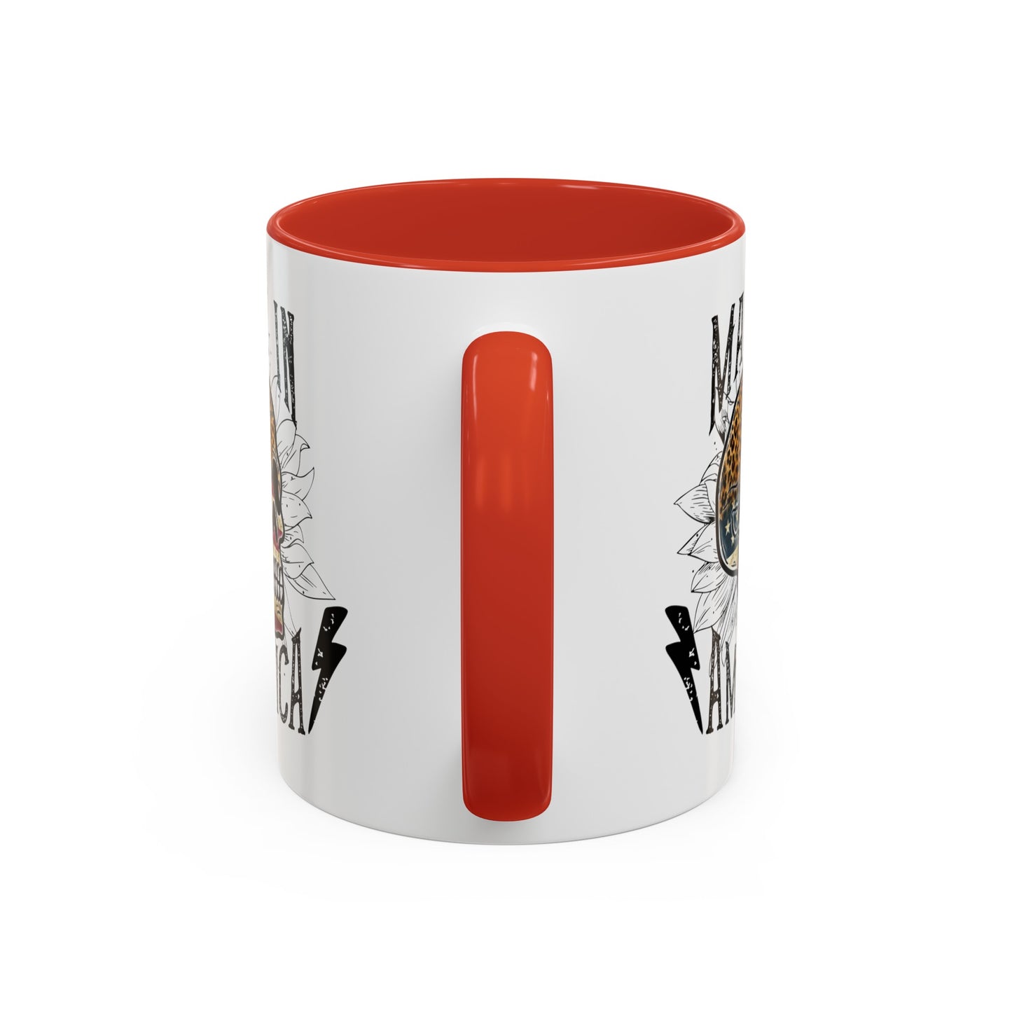 Made In America Skull Accent Coffee Mug, 11oz