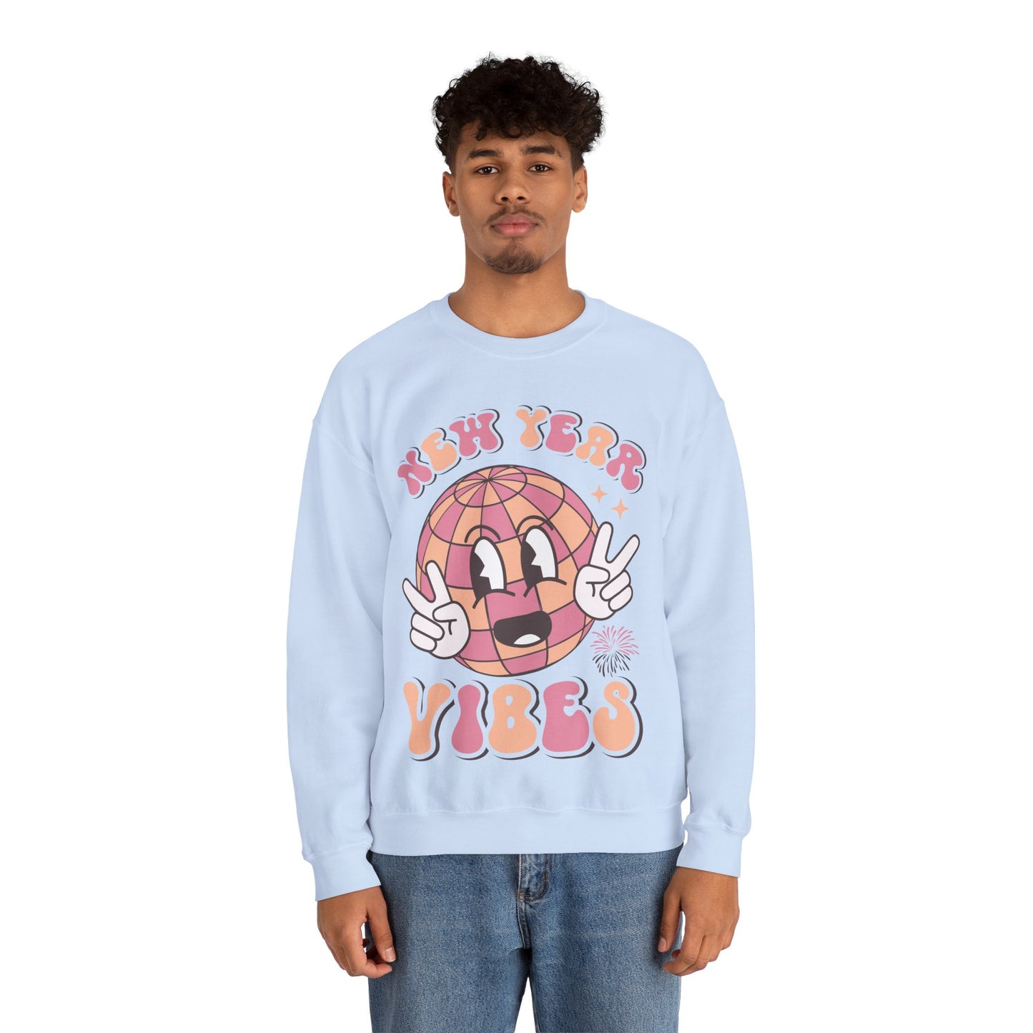 Happy New Year Sweatshirt, Retro New Year Shirt, 2025 Sweatshirt, New Year's Eve Shirt, Holiday Apparel, Trendy New Year 2025 Crewneck, New Year Vibes