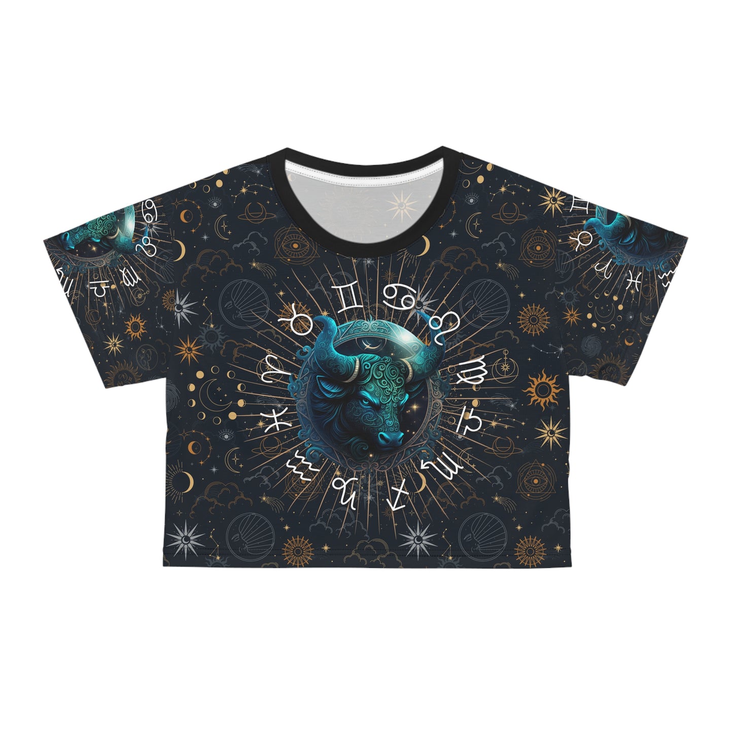 Taurus women's crop top, Taurus activewear, Taurus Zodiac Sign, Taurus Astrological, Taurus Gift, Taurus zodiac tee, Crop Tee, zodiac crop