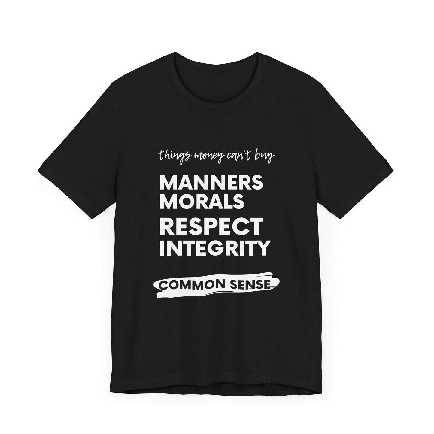 Can't Buy Common Sense - Unisex Jersey Short Sleeve Tee