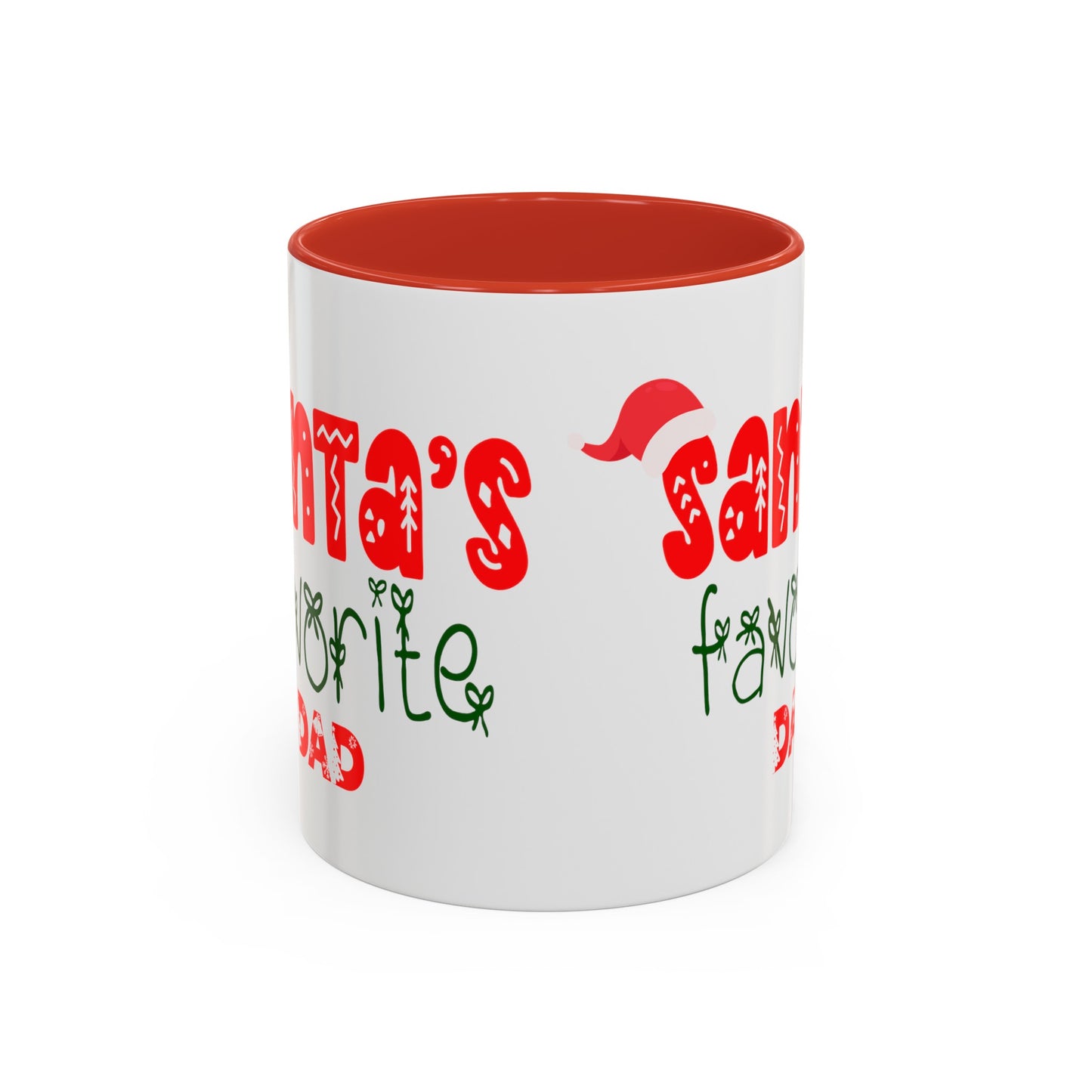 Santa's Favorite Dad Accent Coffee Mug, 11oz