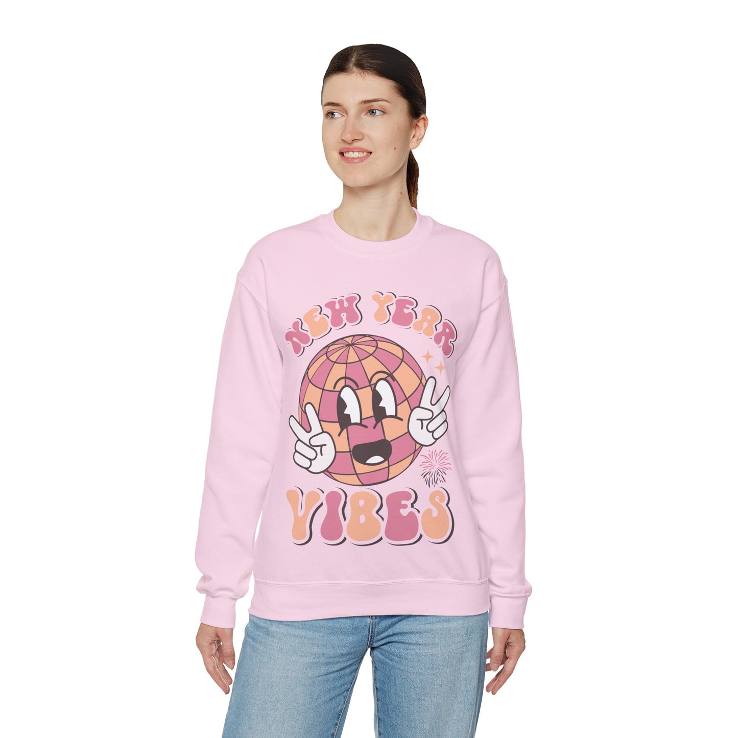 Happy New Year Sweatshirt, Retro New Year Shirt, 2025 Sweatshirt, New Year's Eve Shirt, Holiday Apparel, Trendy New Year 2025 Crewneck, New Year Vibes