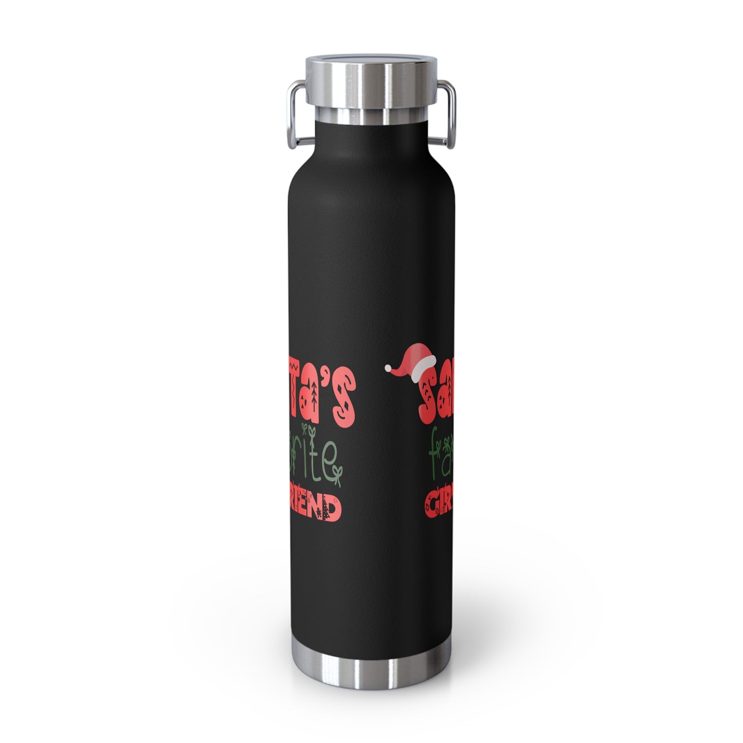 Santa's Favorite Girlfriend Copper Vacuum Insulated Bottle, 22oz
