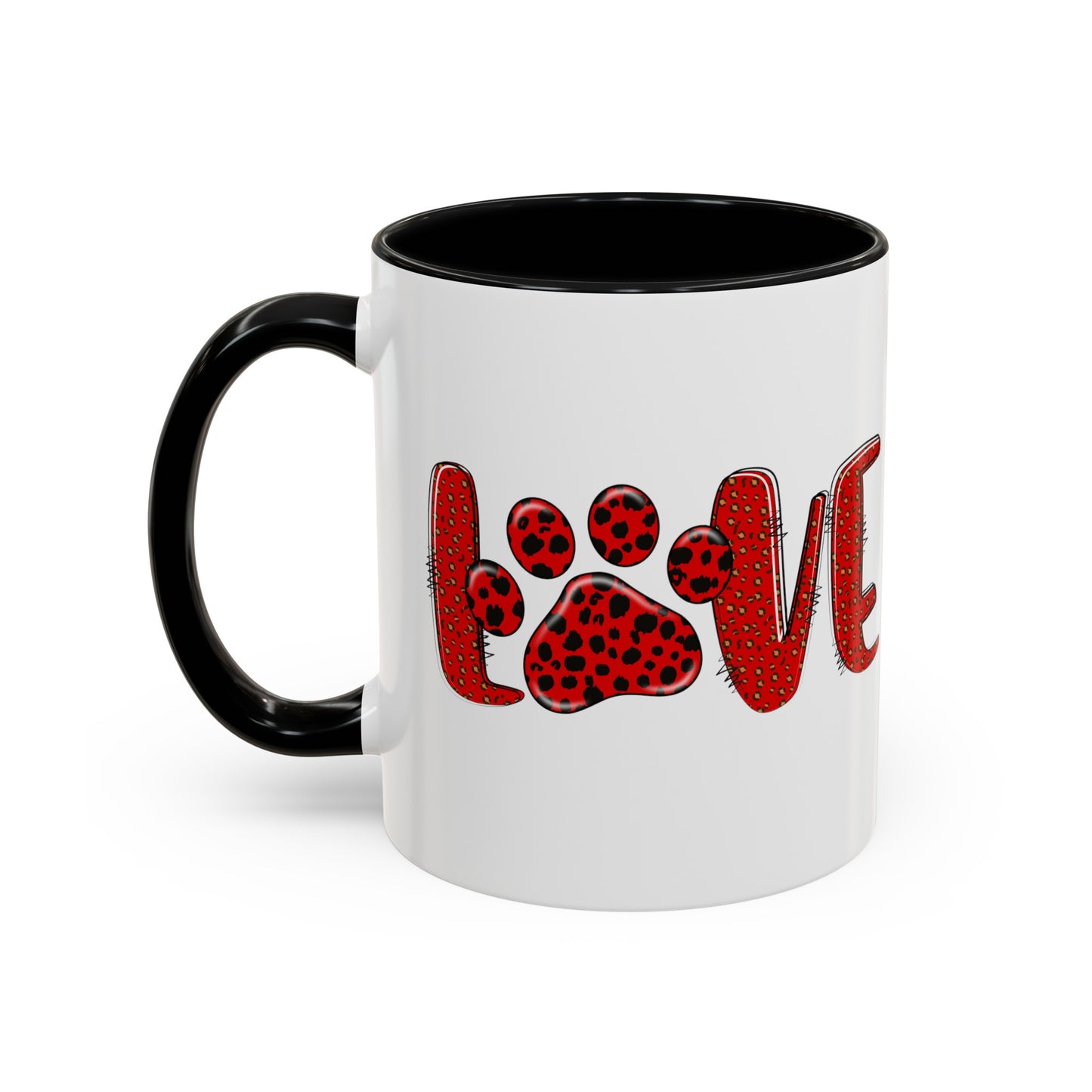 Love Valentines Day Accent Coffee Mug, 11oz