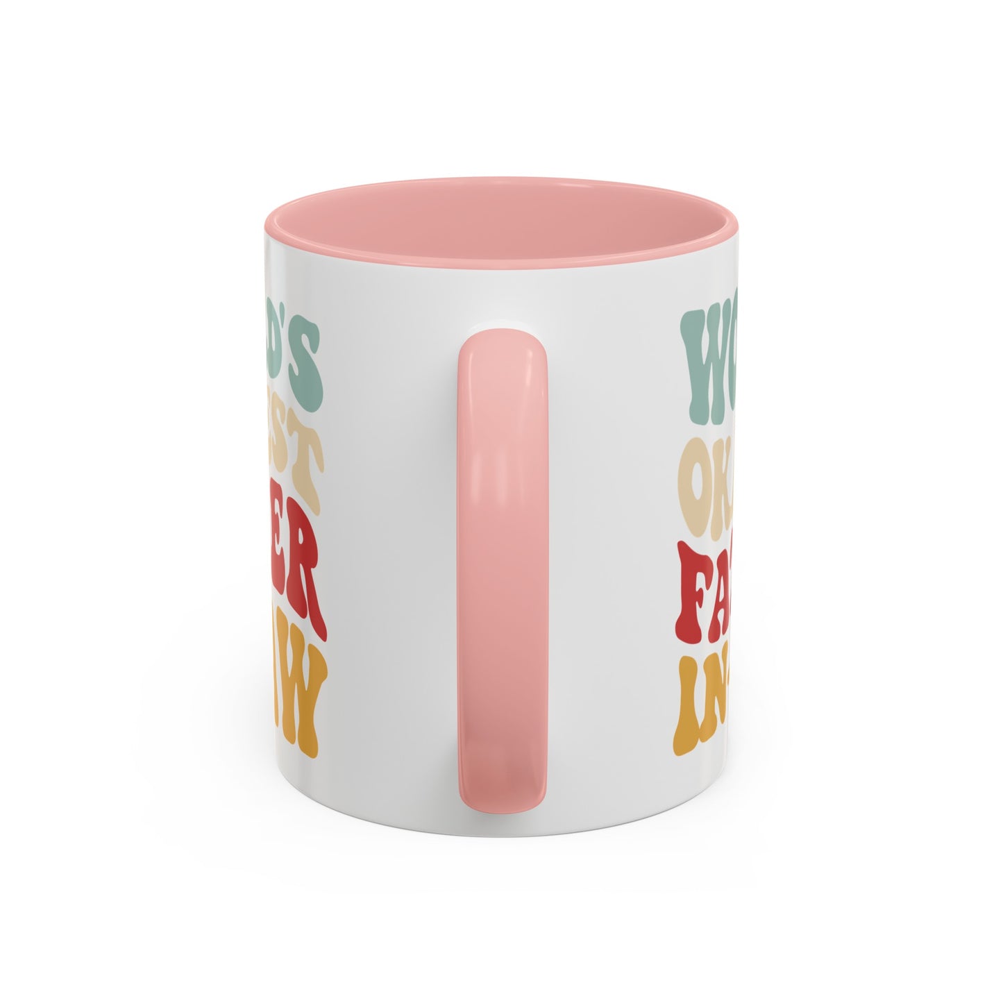 World's Okayest Father-In-Law Accent Coffee Mug, 11oz