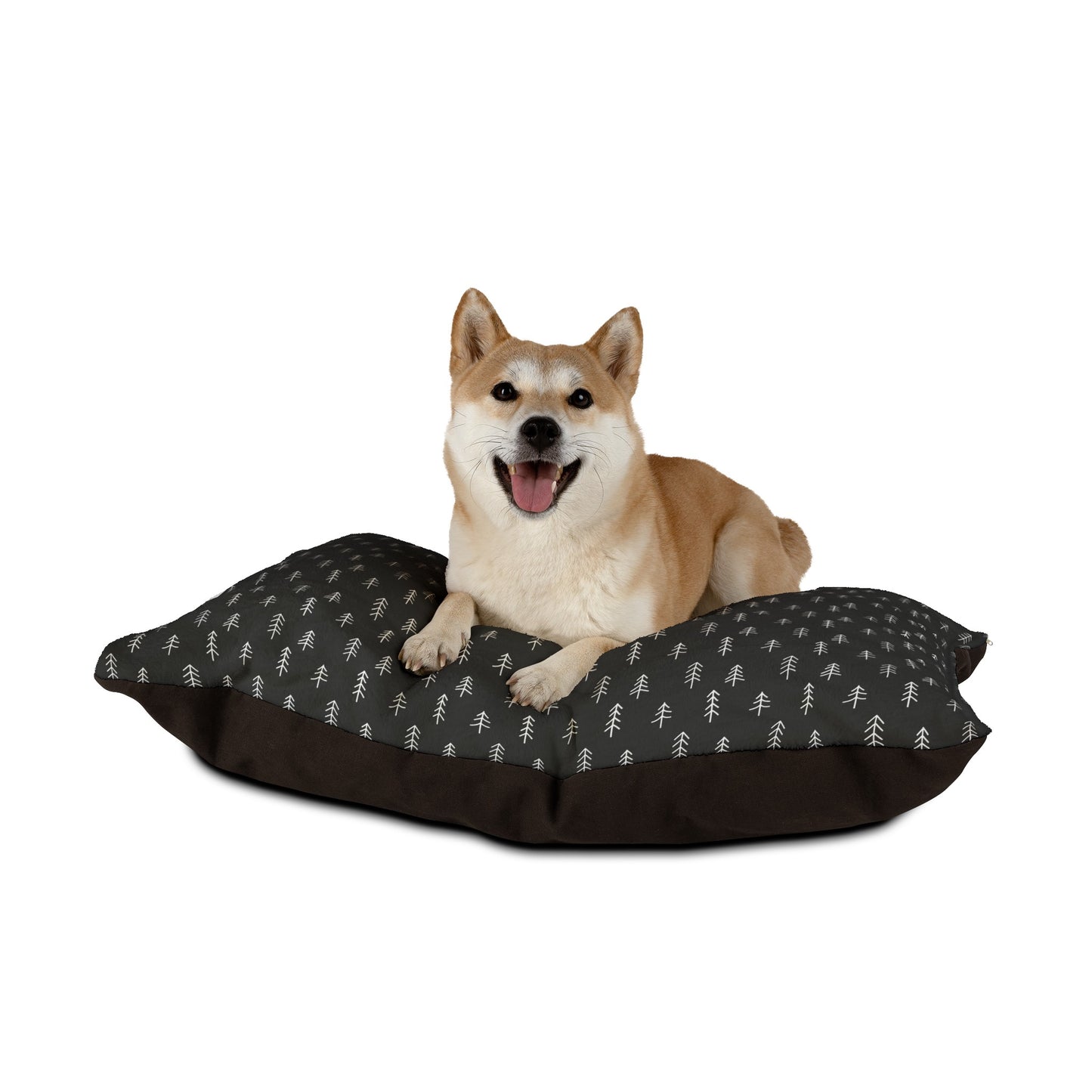 Black & White Trees Dog Bed