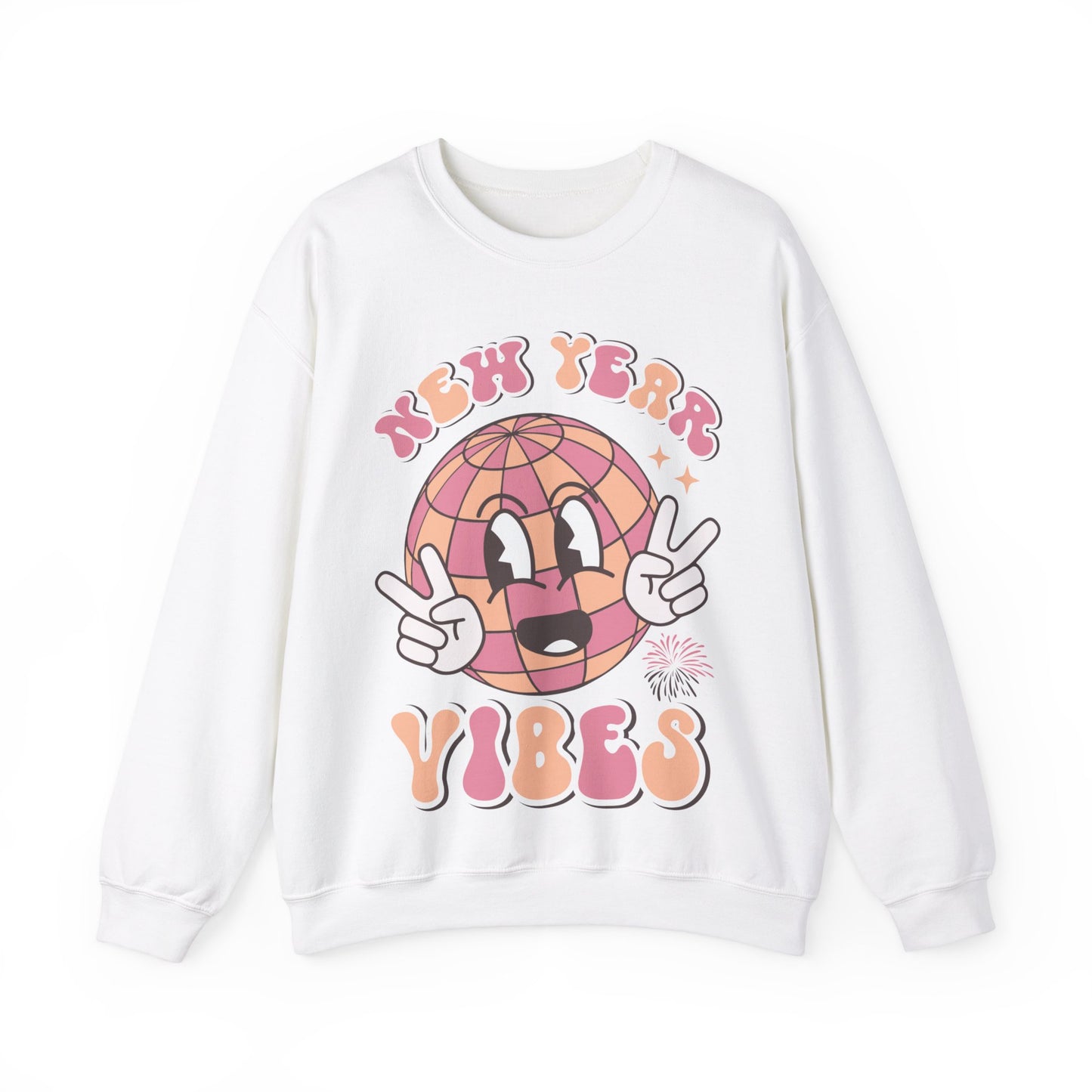 Happy New Year Sweatshirt, Retro New Year Shirt, 2025 Sweatshirt, New Year's Eve Shirt, Holiday Apparel, Trendy New Year 2025 Crewneck, New Year Vibes