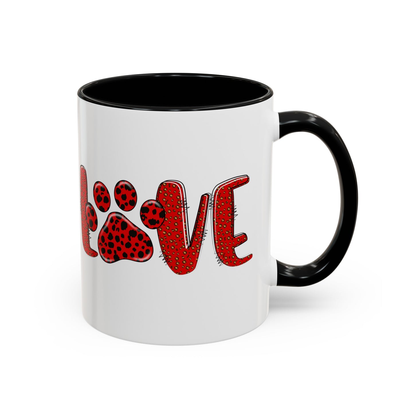 Love Valentines Day Accent Coffee Mug, 11oz