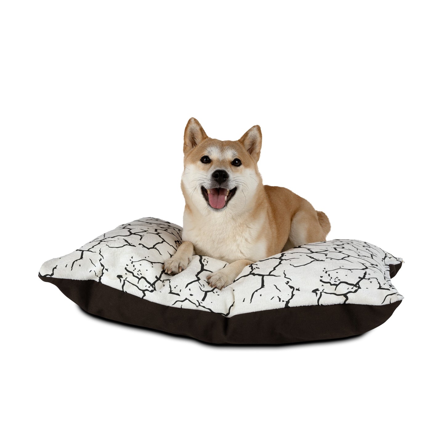 Cracked Earth Pattern Dog Bed
