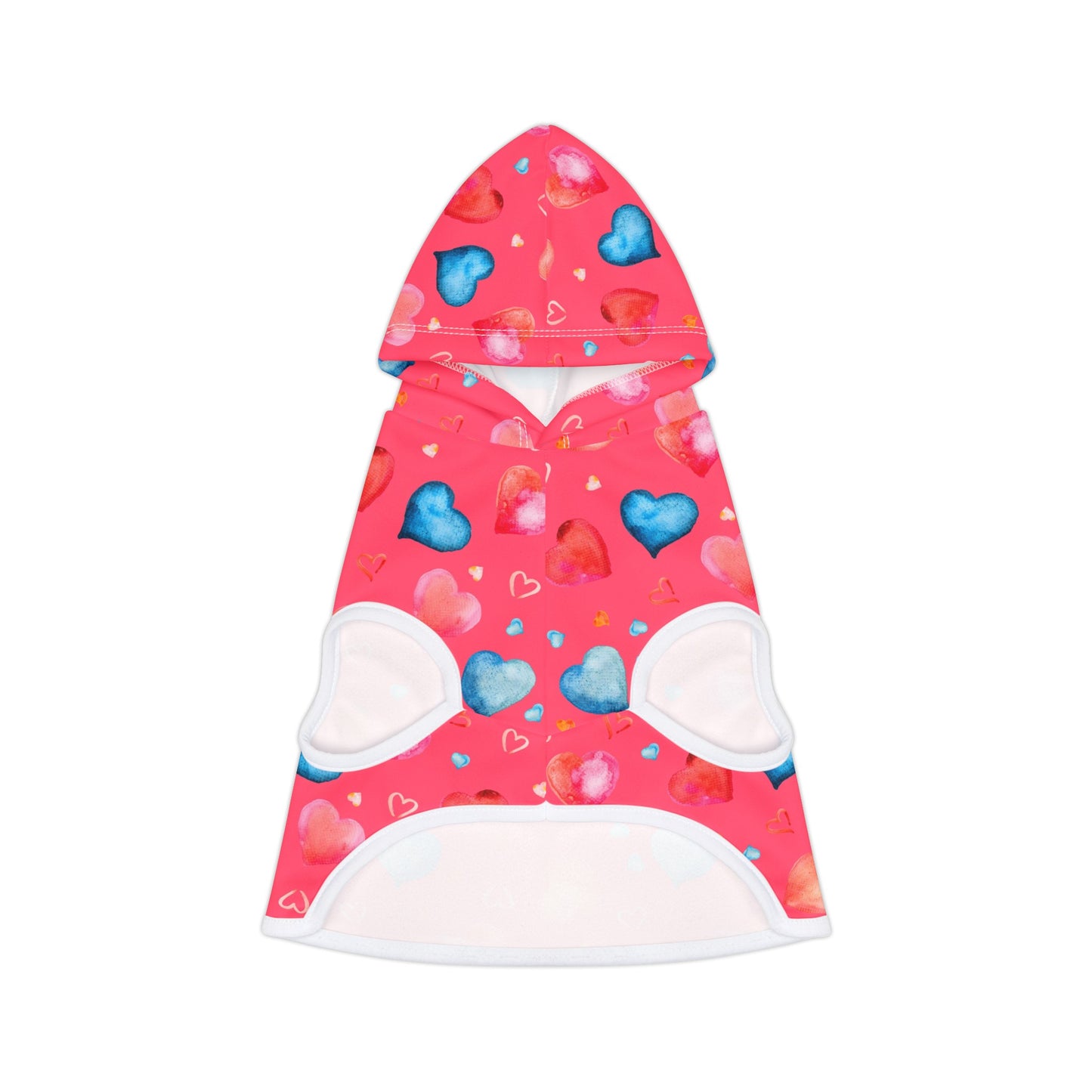 Love Hearts Dog Hoodie