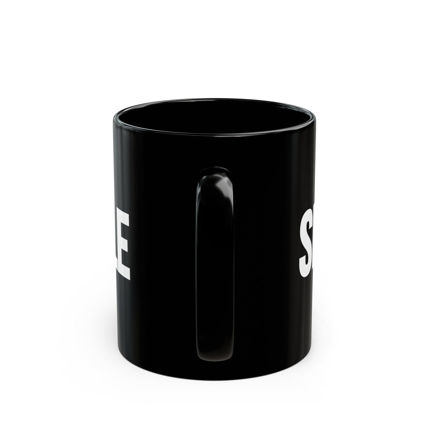 Single AF 11oz Black Mug