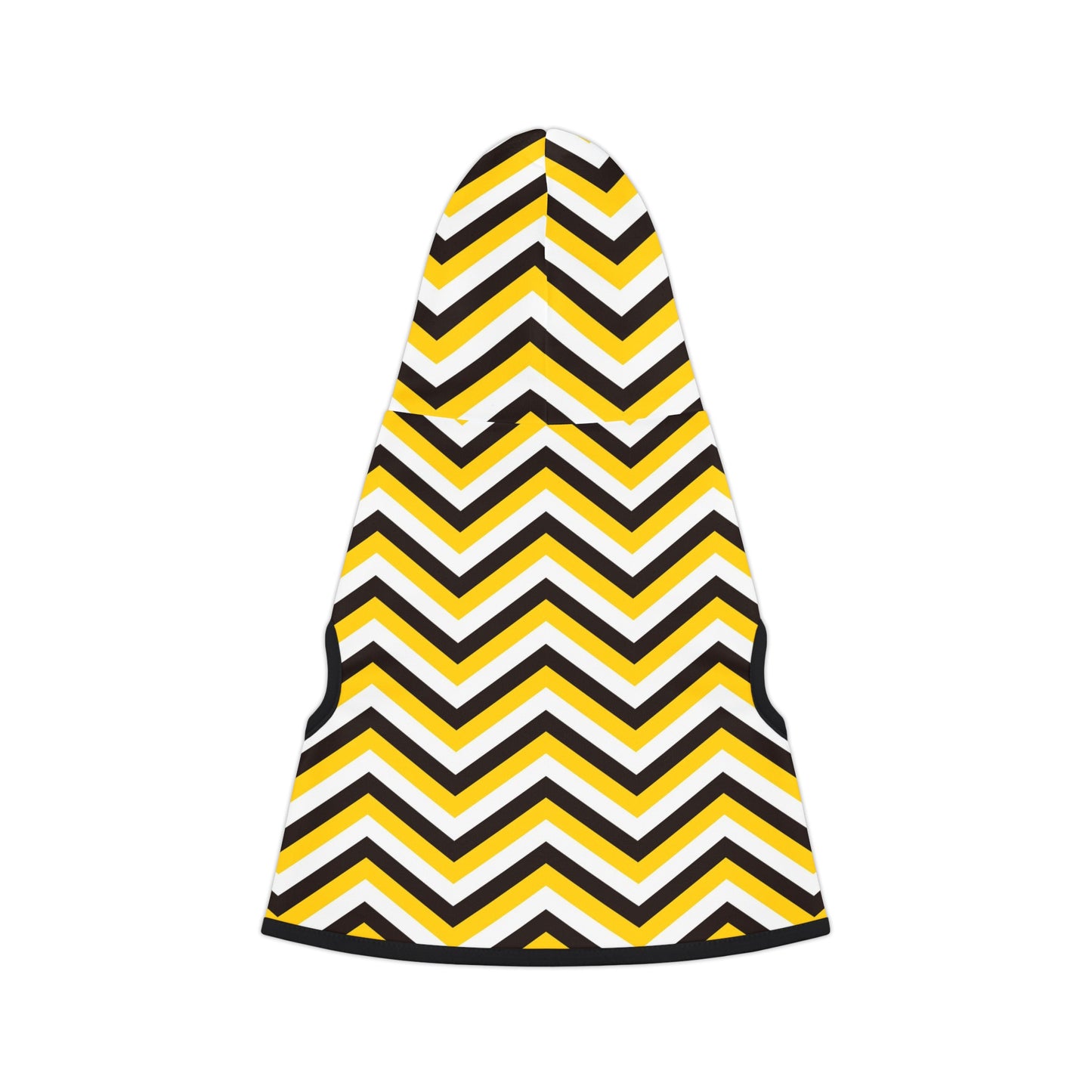 Black & Yellow Abstract Pattern Dog Hoodie