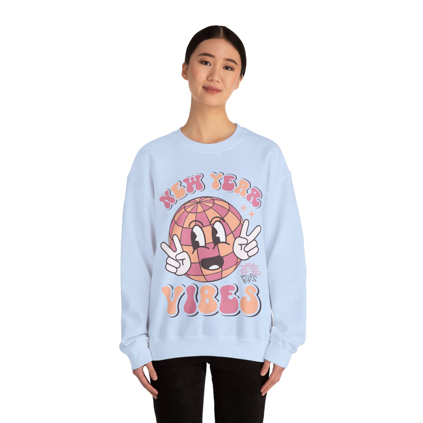 Happy New Year Sweatshirt, Retro New Year Shirt, 2025 Sweatshirt, New Year's Eve Shirt, Holiday Apparel, Trendy New Year 2025 Crewneck, New Year Vibes