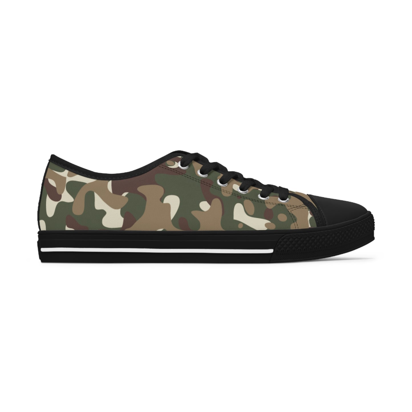 Camouflage Sneakers, Camo Sneakers, Women's Low Top Sneakers, Workout Sneakers, Yoga Sneakers