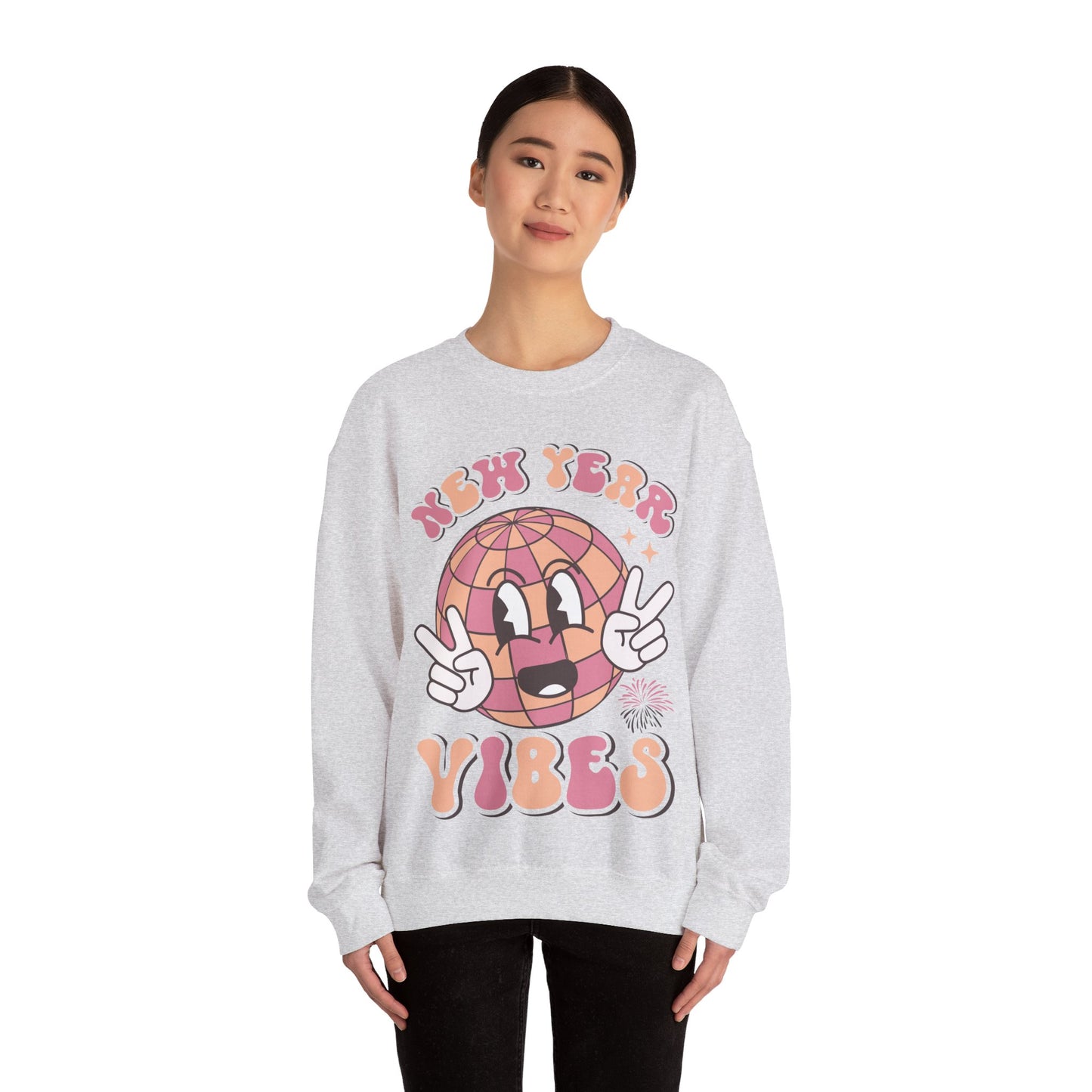 Happy New Year Sweatshirt, Retro New Year Shirt, 2025 Sweatshirt, New Year's Eve Shirt, Holiday Apparel, Trendy New Year 2025 Crewneck, New Year Vibes