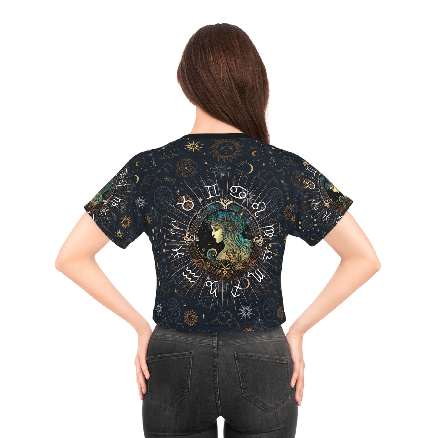 Virgo women's crop top, Virgo activewear, Virgo Zodiac Sign, Virgo Astrological, Virgo Gift, Virgo zodiac tee, Crop Tee, zodiac crop