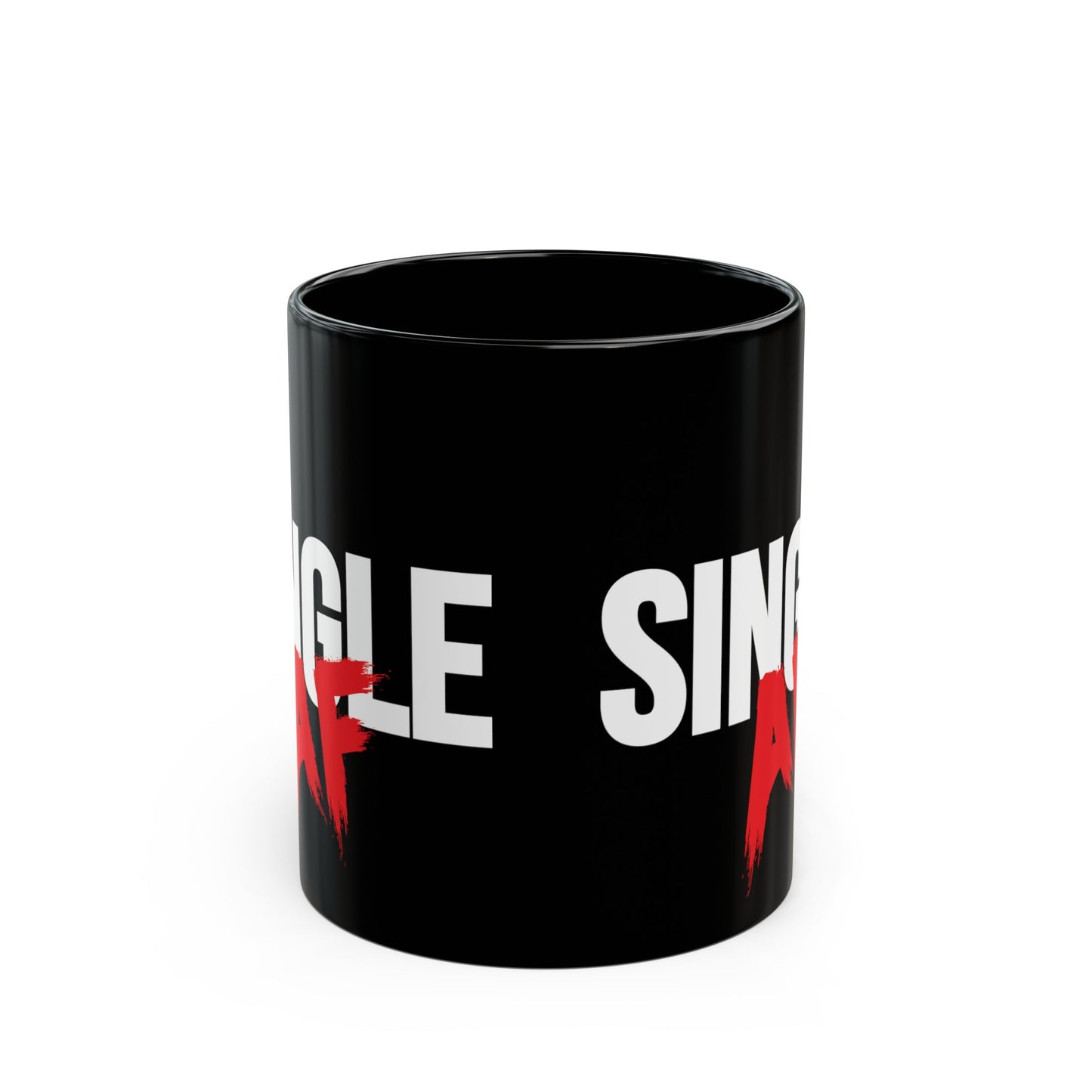 Single AF 11oz Black Mug