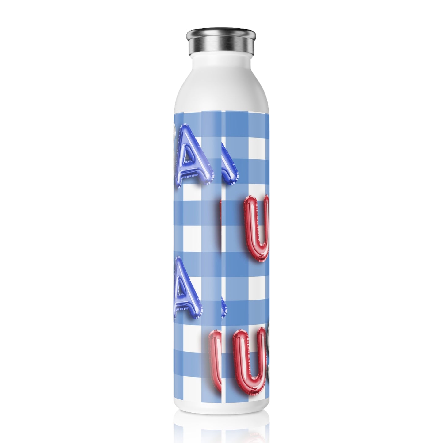 USA Balloons Themed Slim Water Bottle
