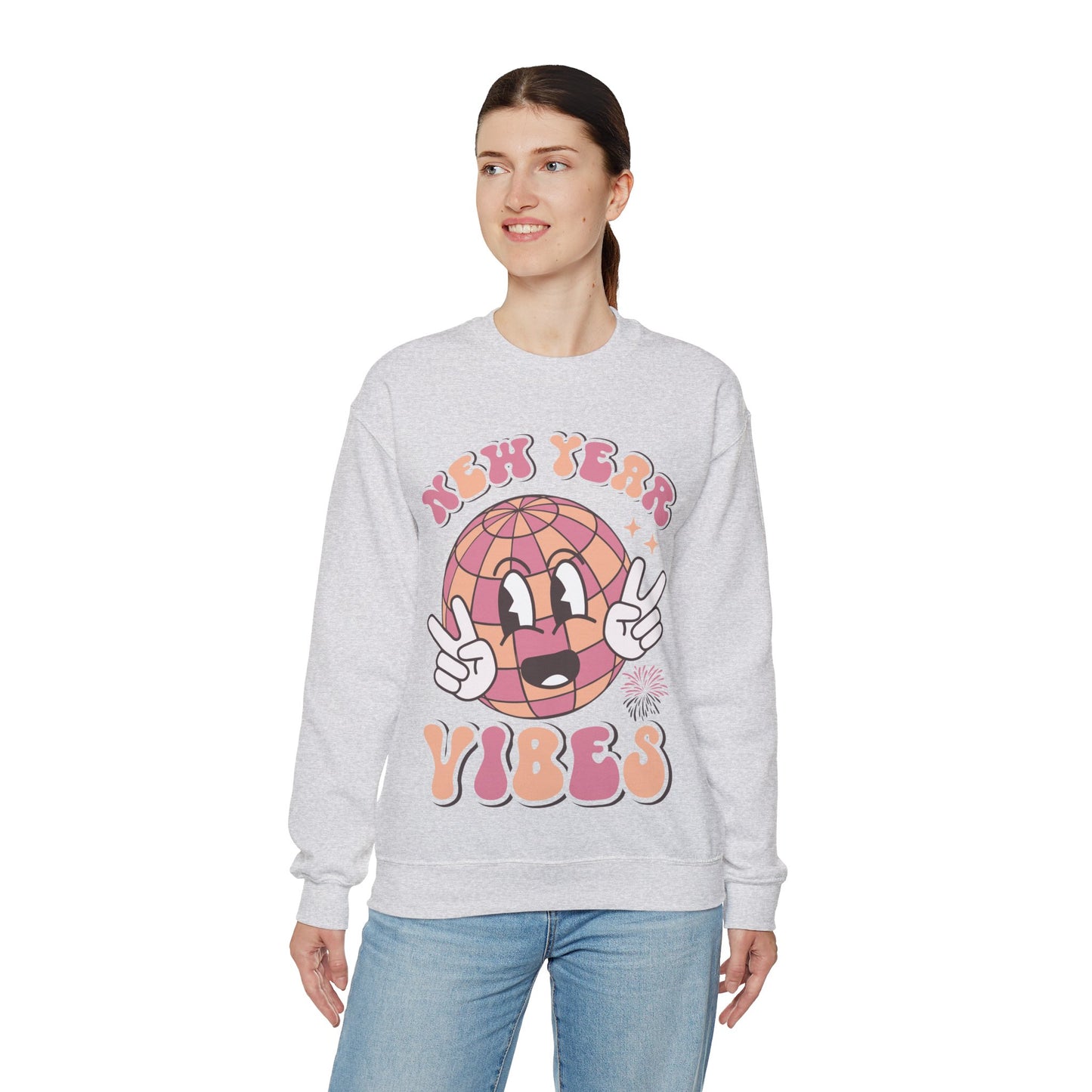 Happy New Year Sweatshirt, Retro New Year Shirt, 2025 Sweatshirt, New Year's Eve Shirt, Holiday Apparel, Trendy New Year 2025 Crewneck, New Year Vibes