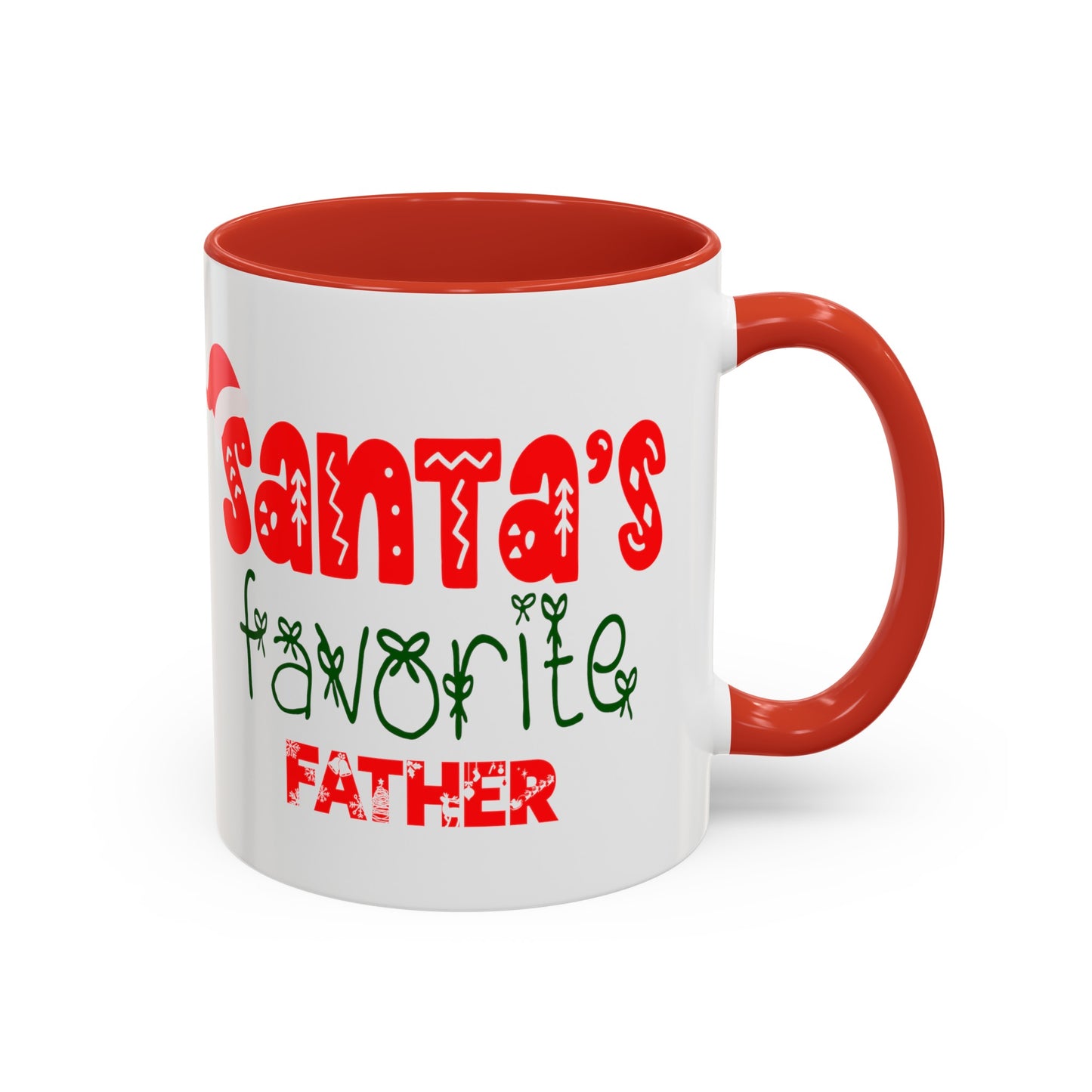 Santa's Favorite Father Accent Coffee Mug, 11oz