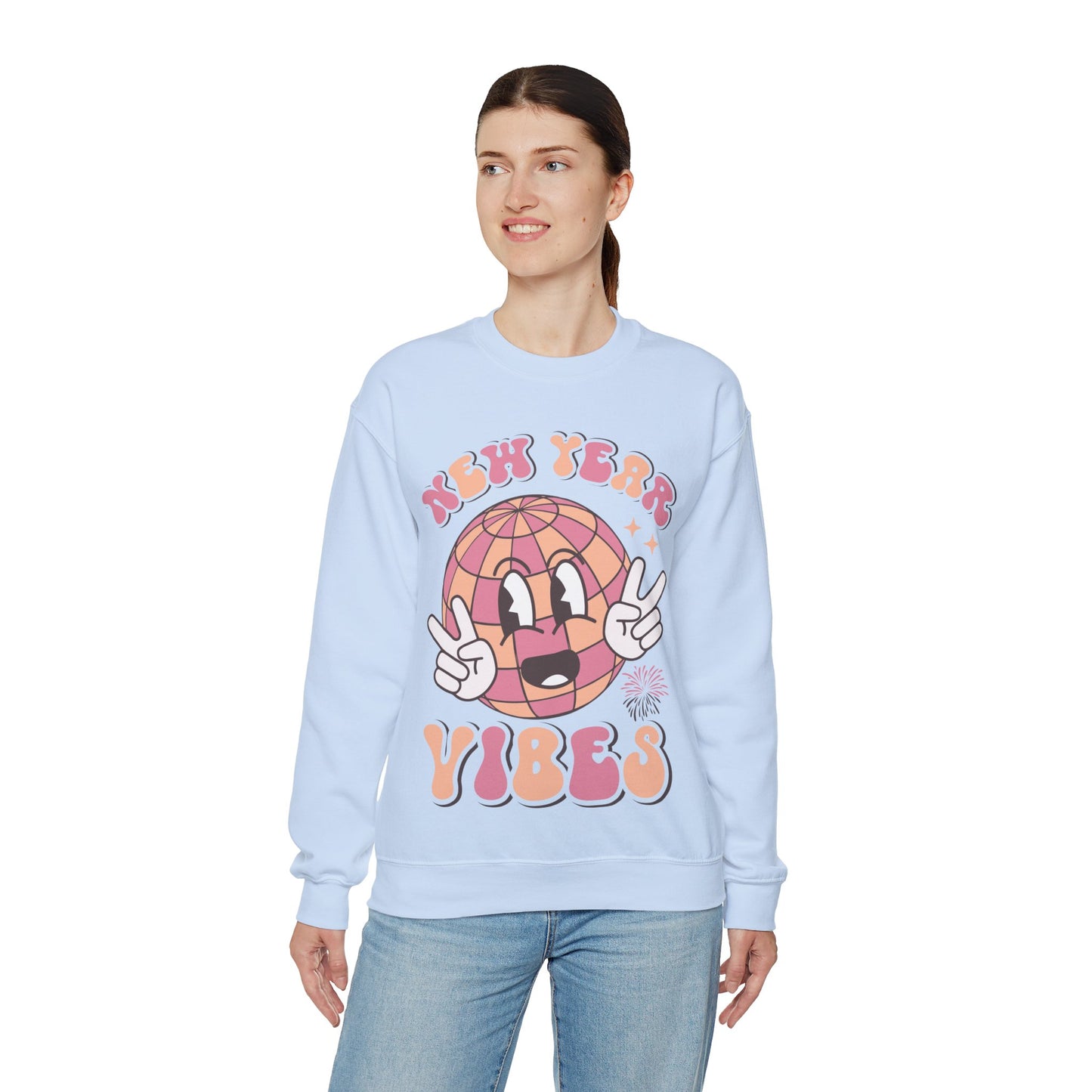 Happy New Year Sweatshirt, Retro New Year Shirt, 2025 Sweatshirt, New Year's Eve Shirt, Holiday Apparel, Trendy New Year 2025 Crewneck, New Year Vibes