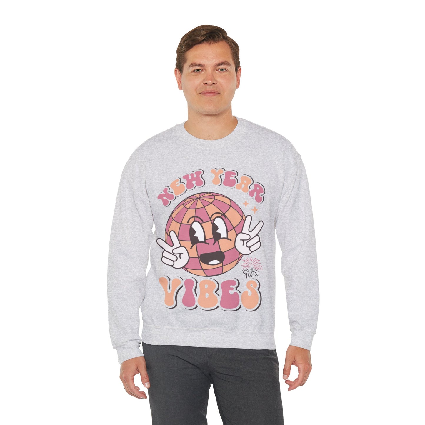 Happy New Year Sweatshirt, Retro New Year Shirt, 2025 Sweatshirt, New Year's Eve Shirt, Holiday Apparel, Trendy New Year 2025 Crewneck, New Year Vibes